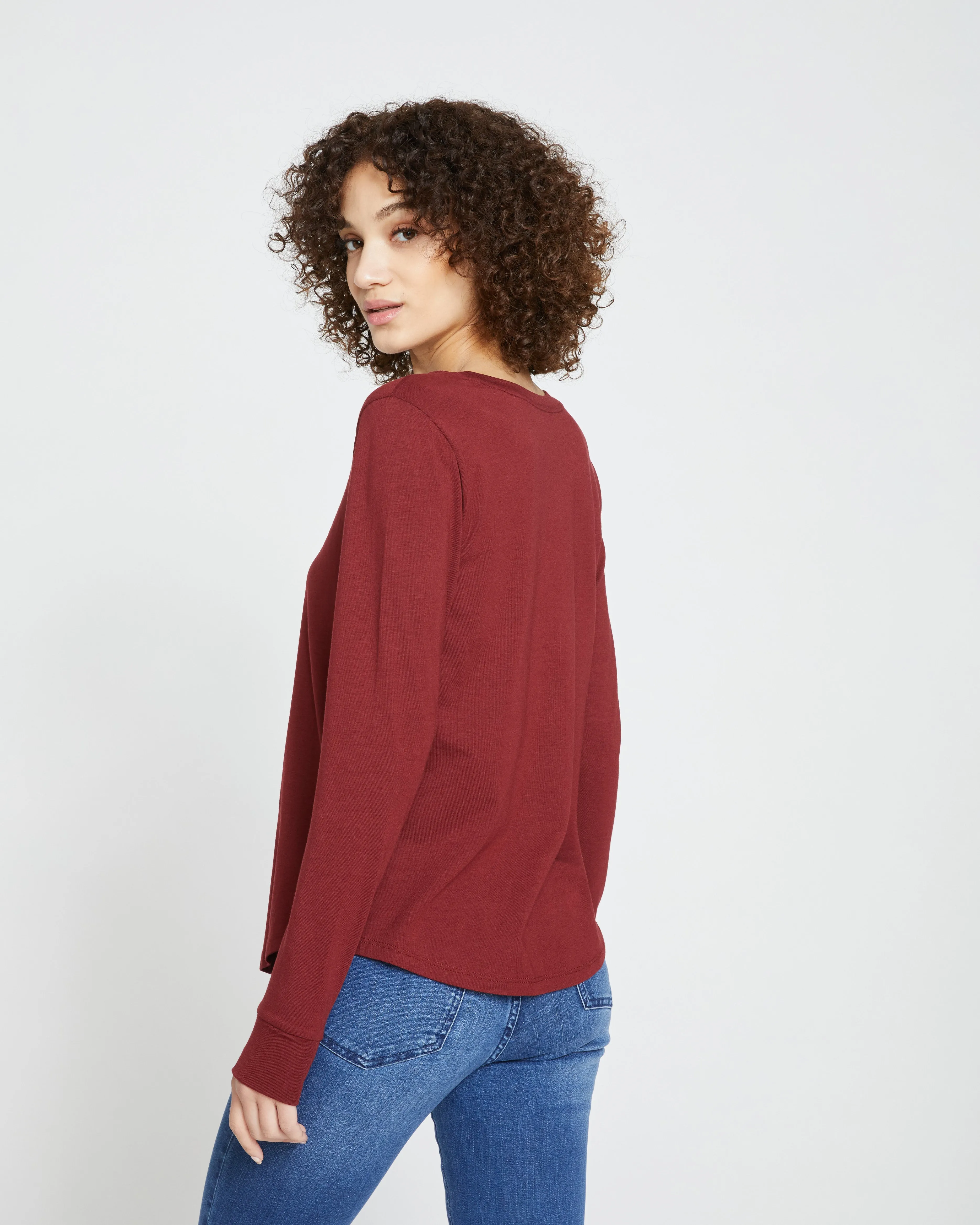 Long Sleeve Tee Rex - Brick Red sold by Universal Standard product image thumbnail 4