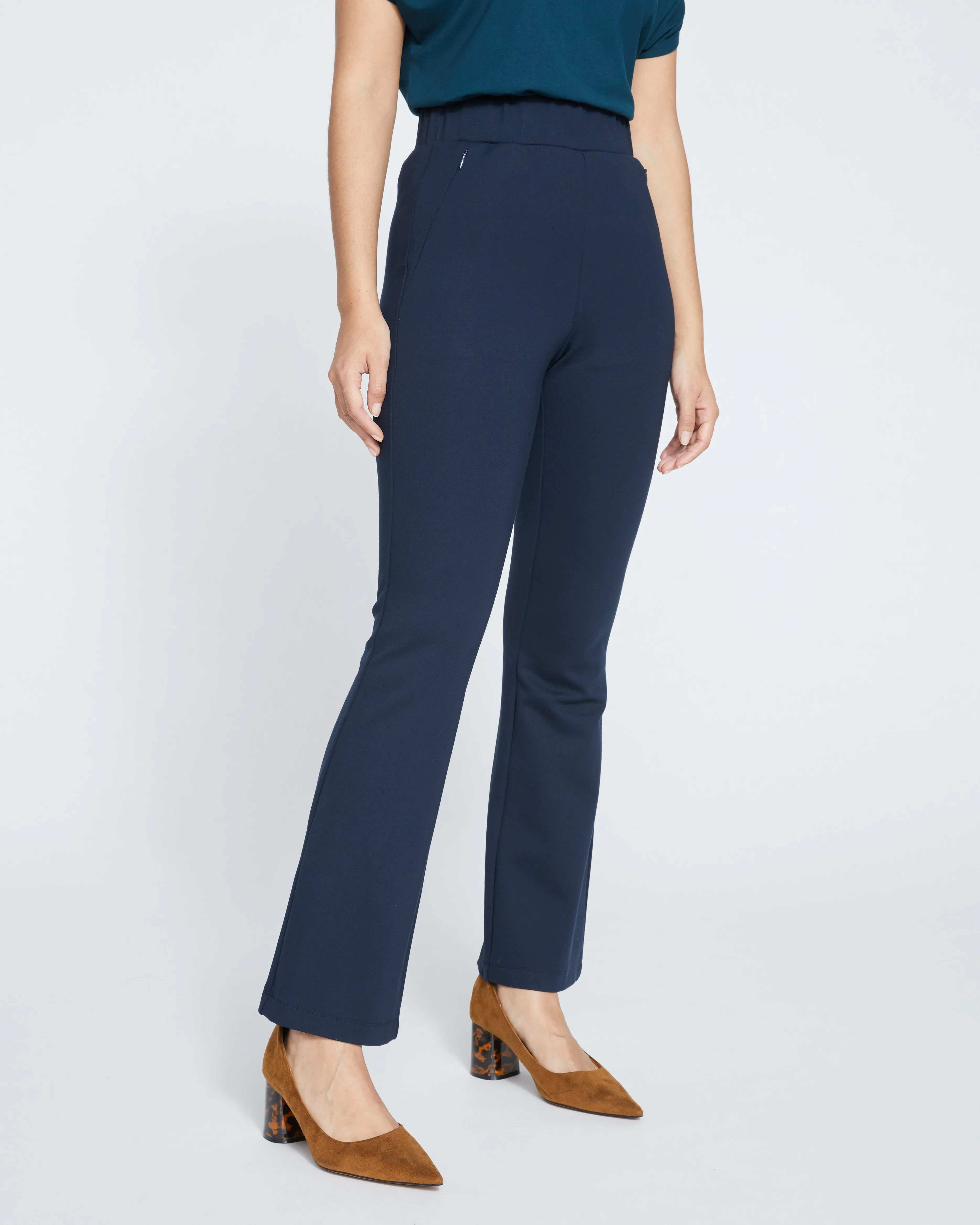 Pull On Bootcut Ponte Pants - Navy sold by Universal Standard product image thumbnail 2