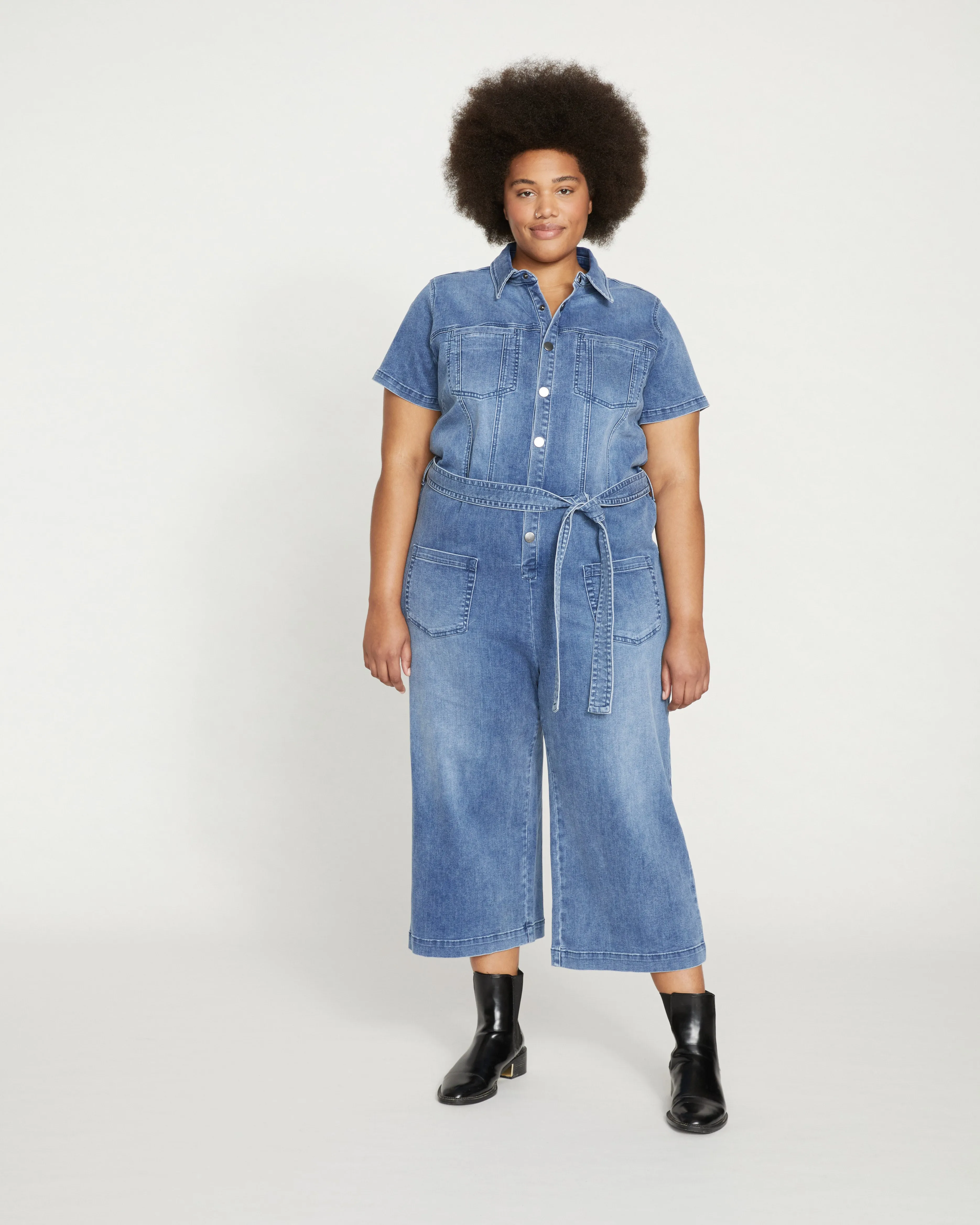 Kate Denim Jumpsuit - Austin Blue sold by Universal Standard product image thumbnail 5