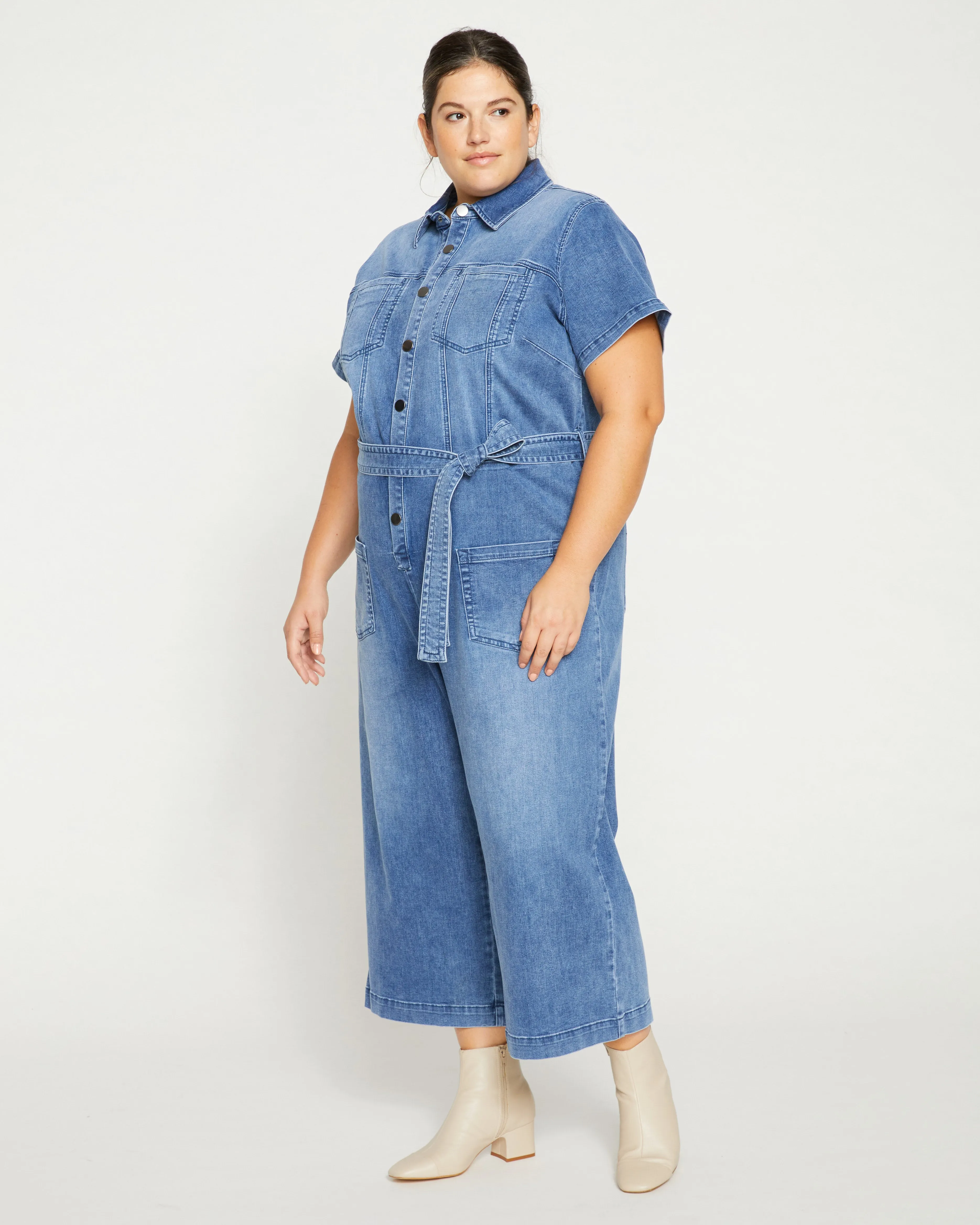 Kate Denim Jumpsuit - Austin Blue sold by Universal Standard product image thumbnail 3