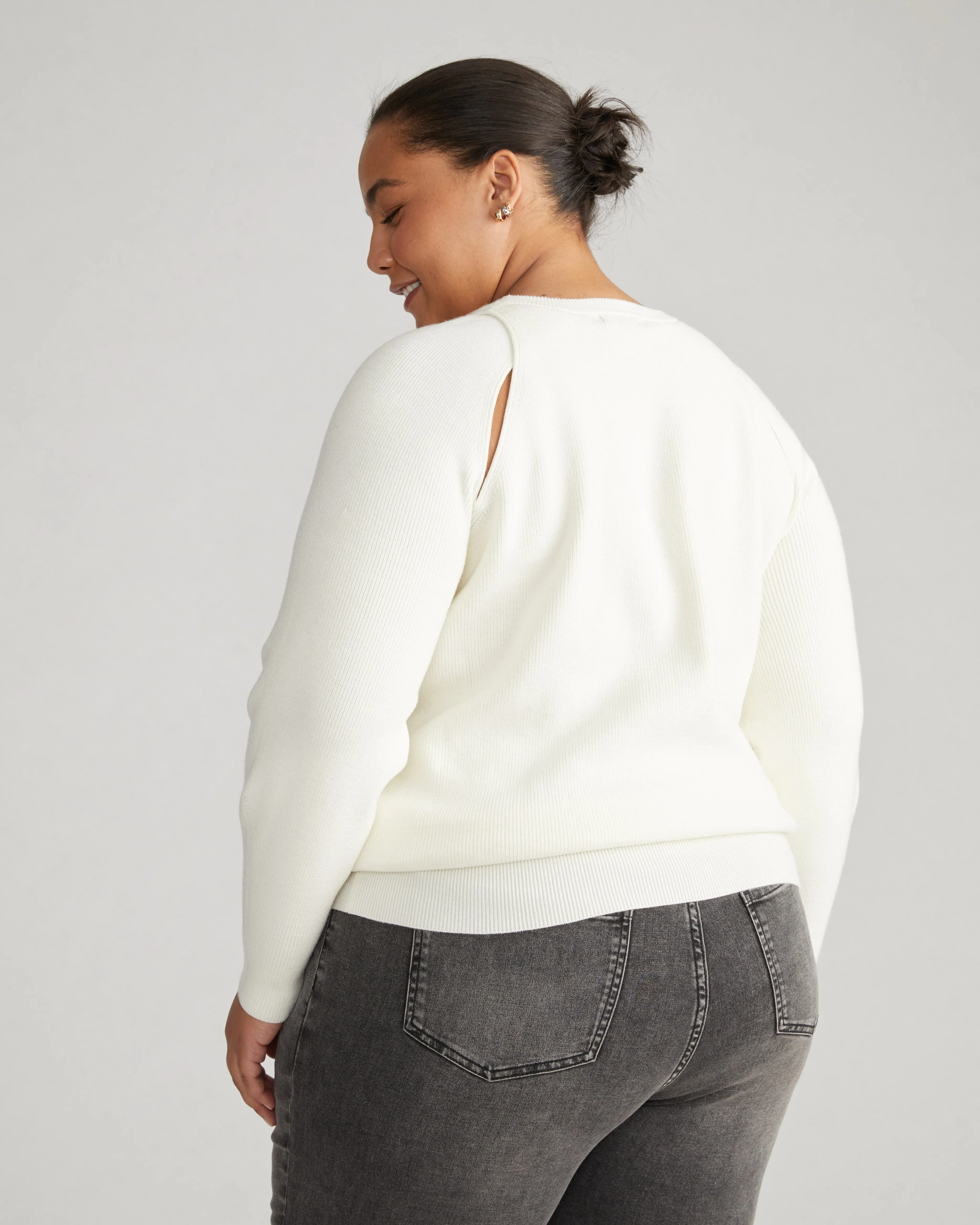 Better-Than-Wool Keyhole Sweater - Tusk sold by Universal Standard product image thumbnail 4