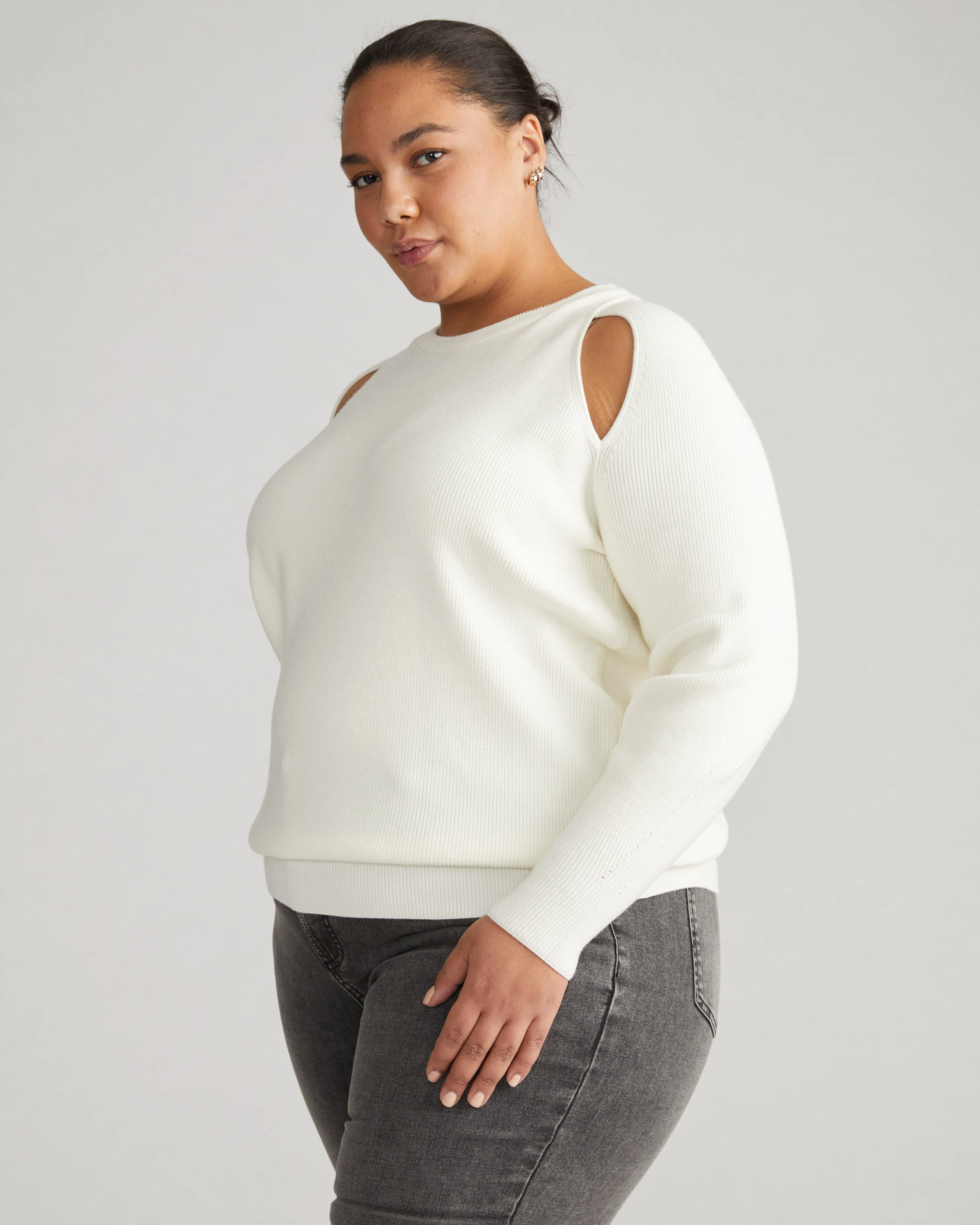 Better-Than-Wool Keyhole Sweater - Tusk sold by Universal Standard product image thumbnail 3