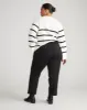 Bardot Wide Sleeve Cotton Sweater - Cream/Black Stripe sold by Universal Standard