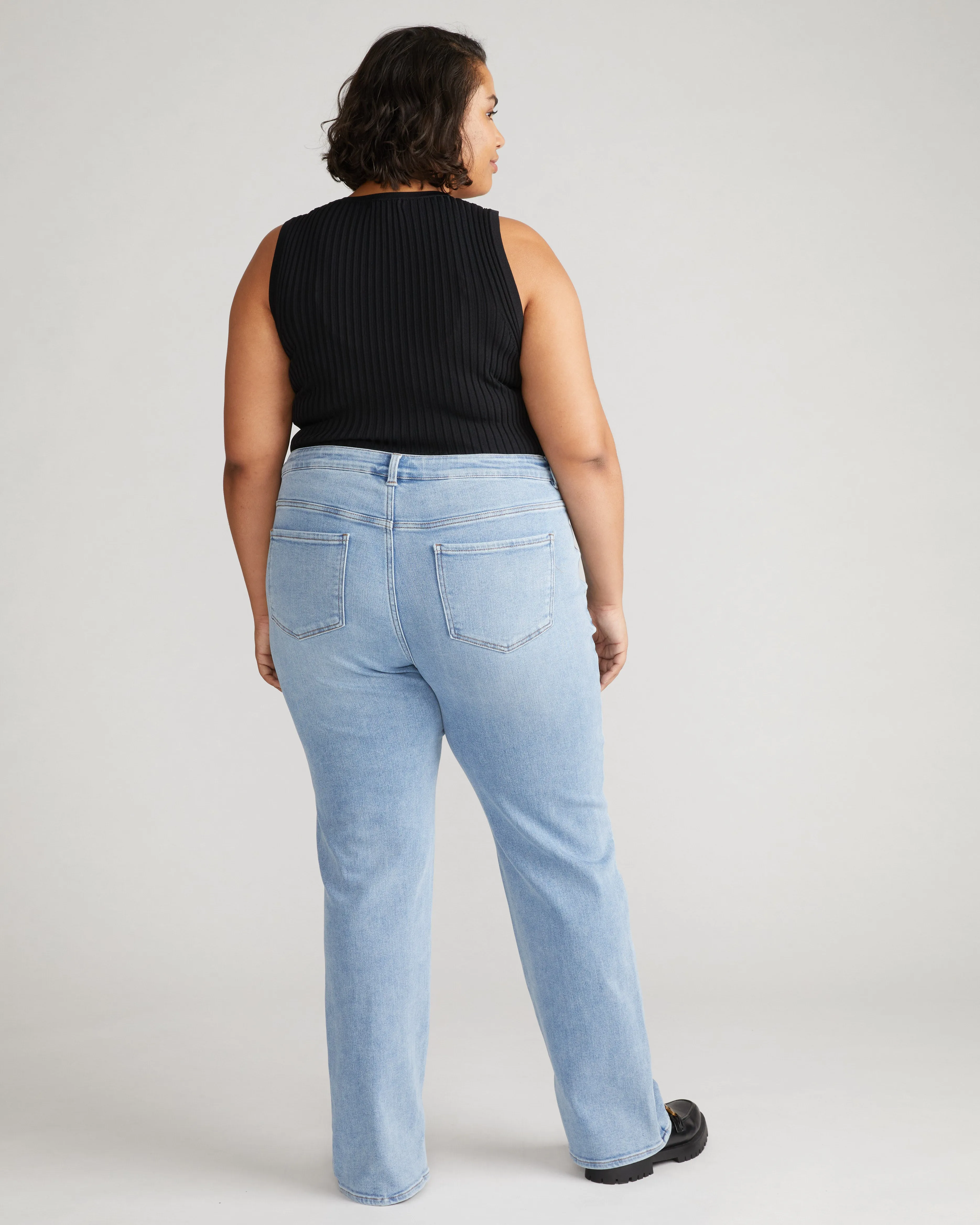 Mimi High Rise Split Hem Jeans 33 Inch - All Blue sold by Universal Standard product image thumbnail 3