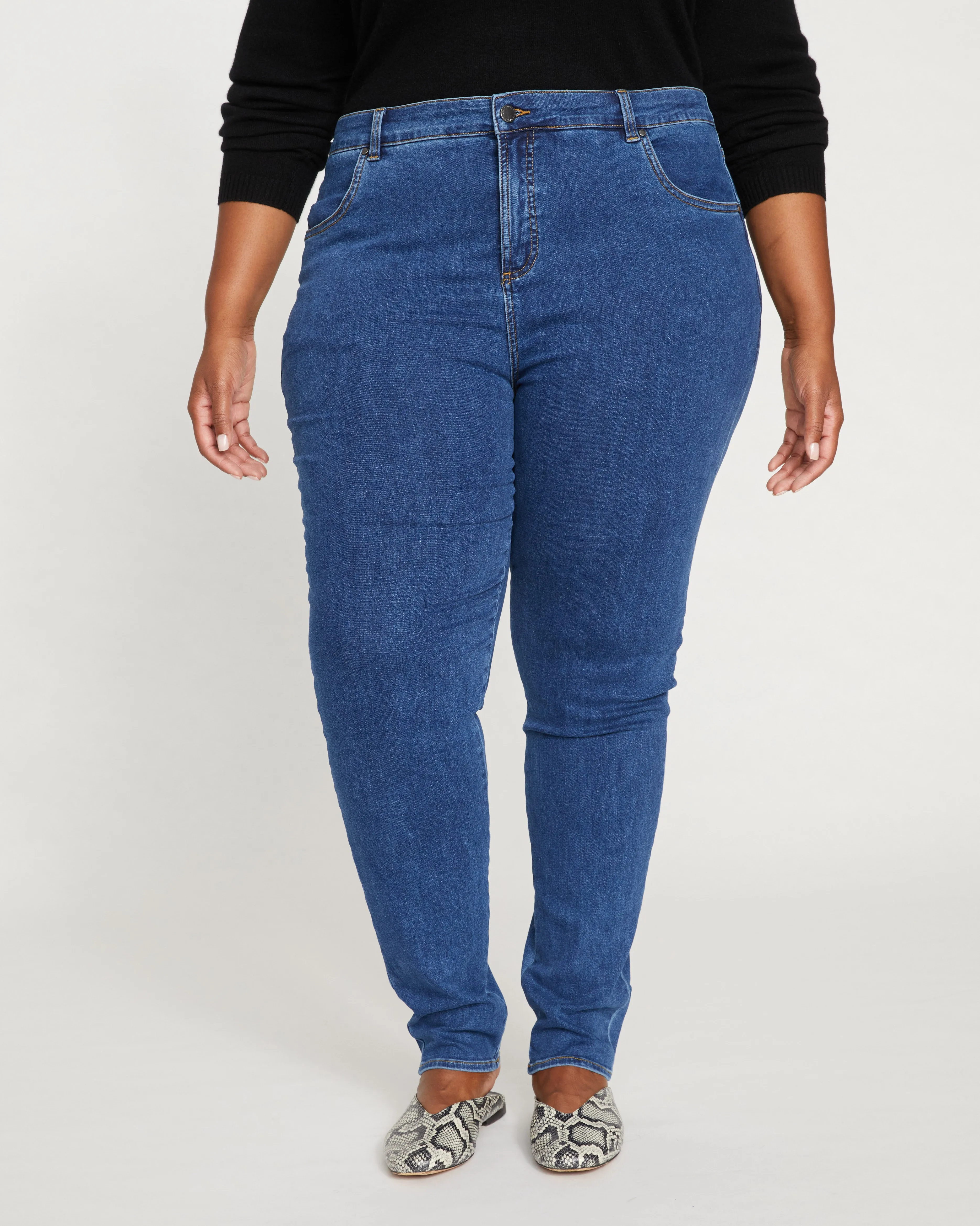 Seine High Rise Skinny Jeans 32 Inch - Odeon Blue sold by Universal Standard product image thumbnail 2