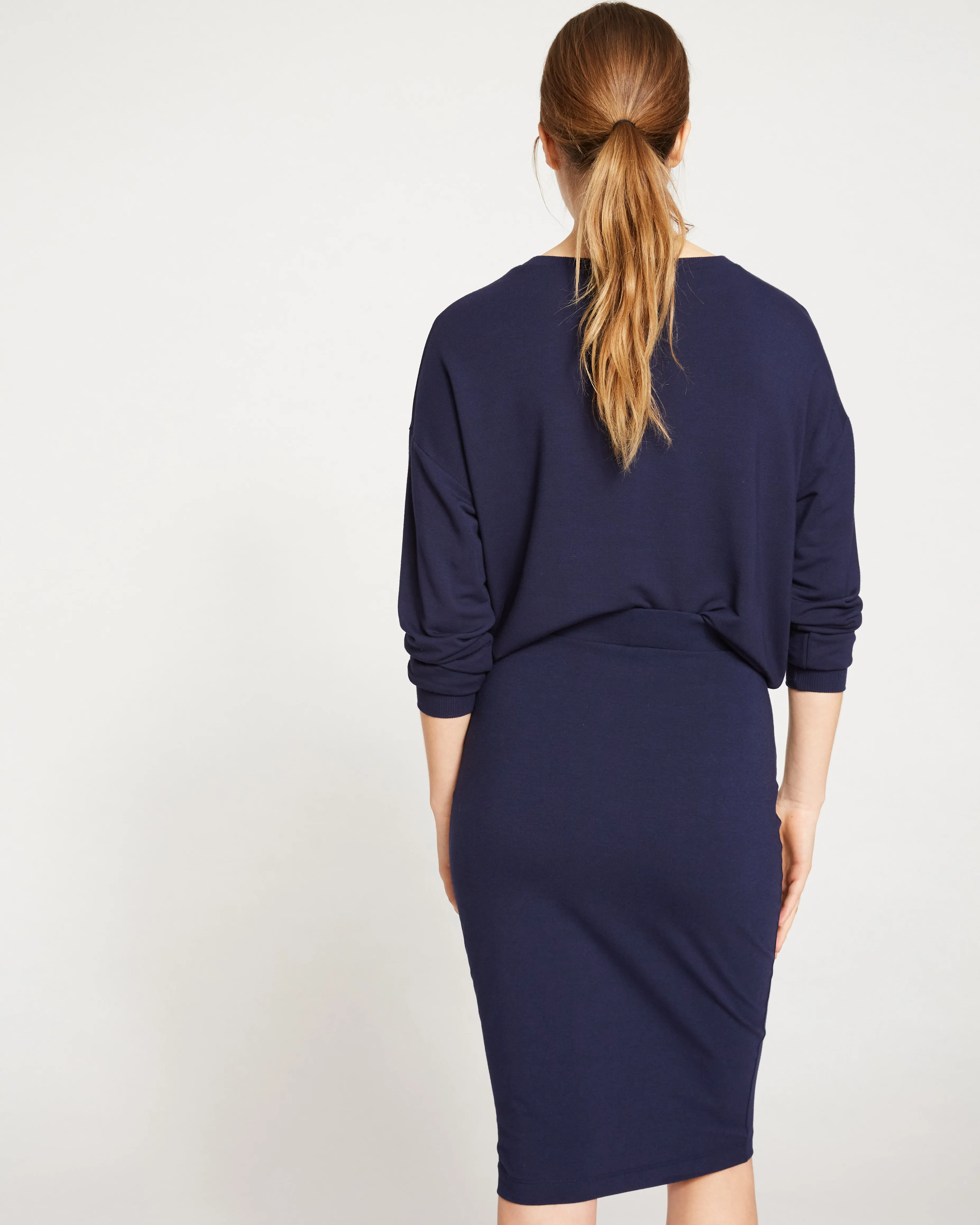 Danube Jersey Skirt - Navy sold by Universal Standard product image thumbnail 5