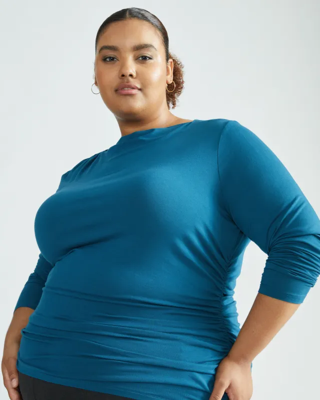 Louise Liquid Jersey Top - Midnight Rain sold by Universal Standard