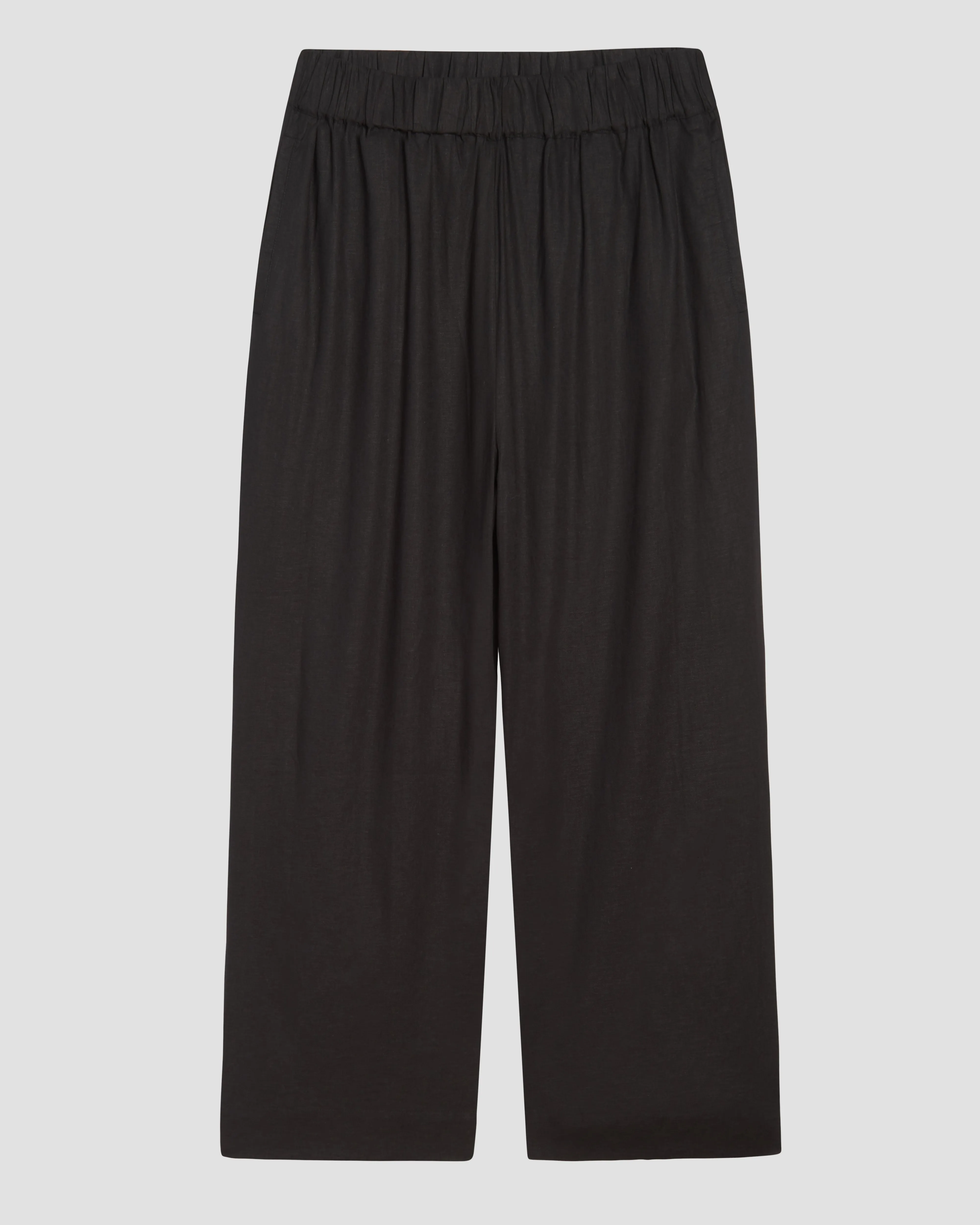 Iris Linen Easy Pull-On Pants - Black sold by Universal Standard product image thumbnail 2