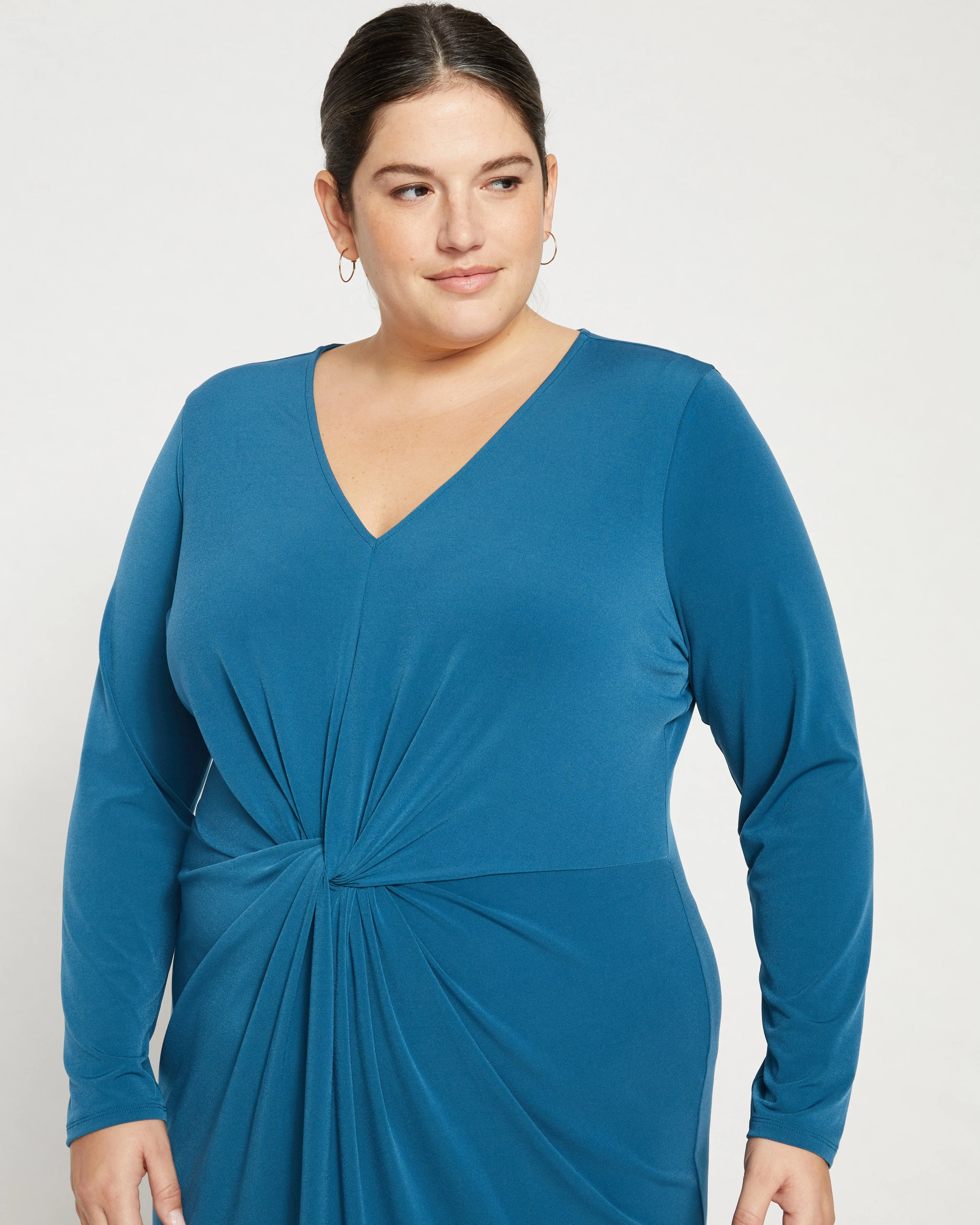 Velvety-Cool Jersey Twist Dress - Midnight Rain sold by Universal Standard product image thumbnail 2