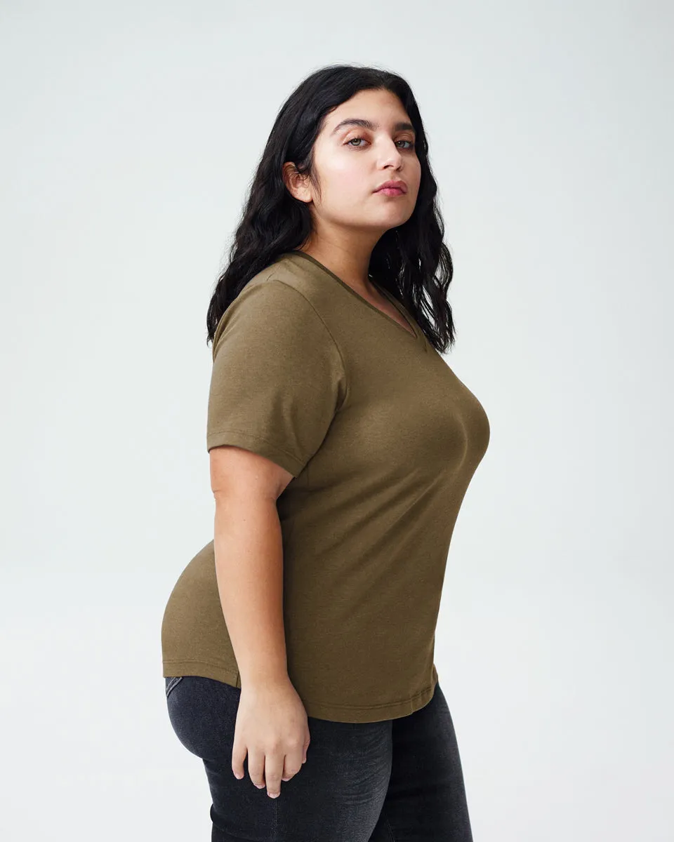 Petite V Rex - Olive sold by Universal Standard product image thumbnail 2