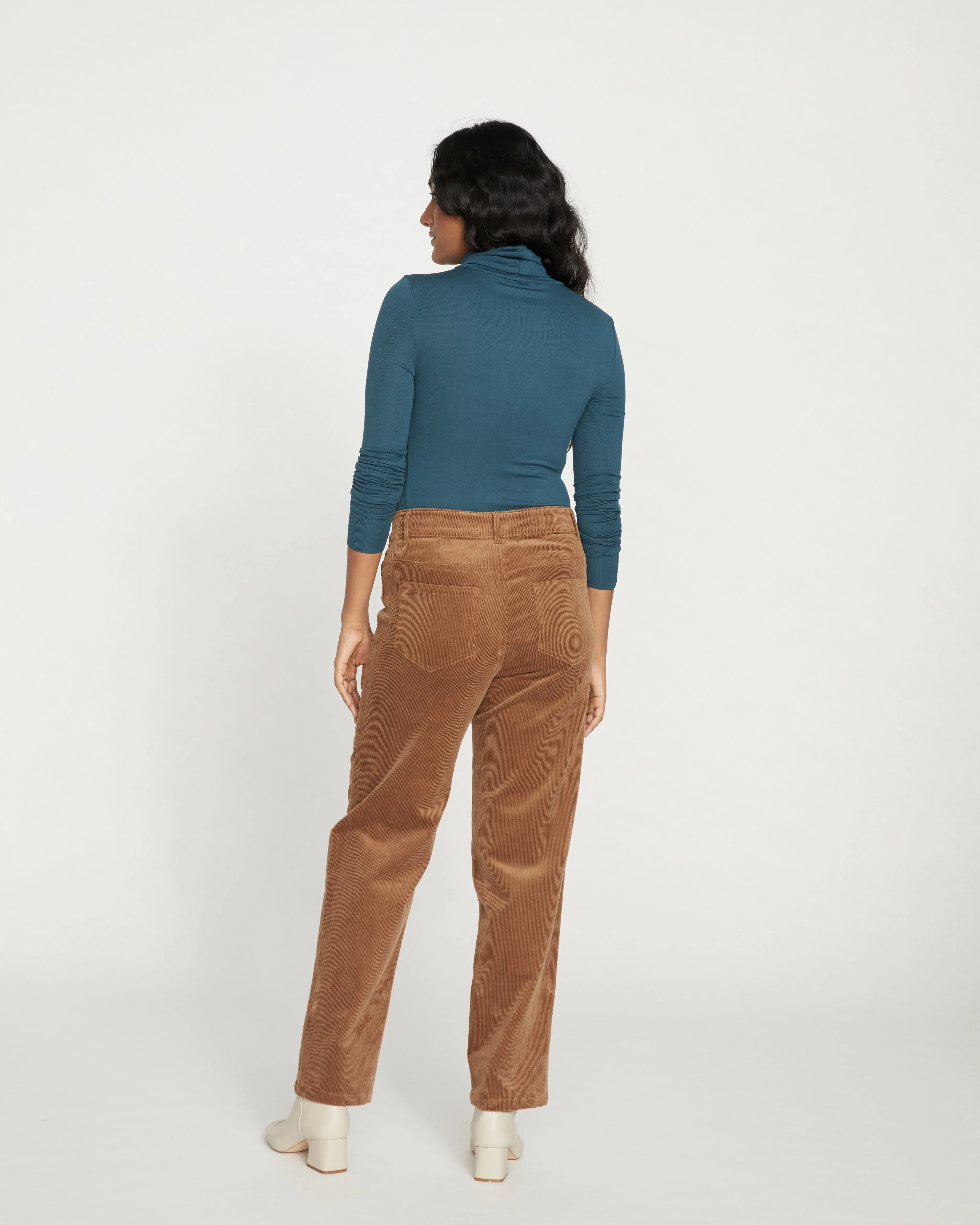 Cassidy High Rise Straight Corduroy Pants - Foie Gras sold by Universal Standard product image thumbnail 4
