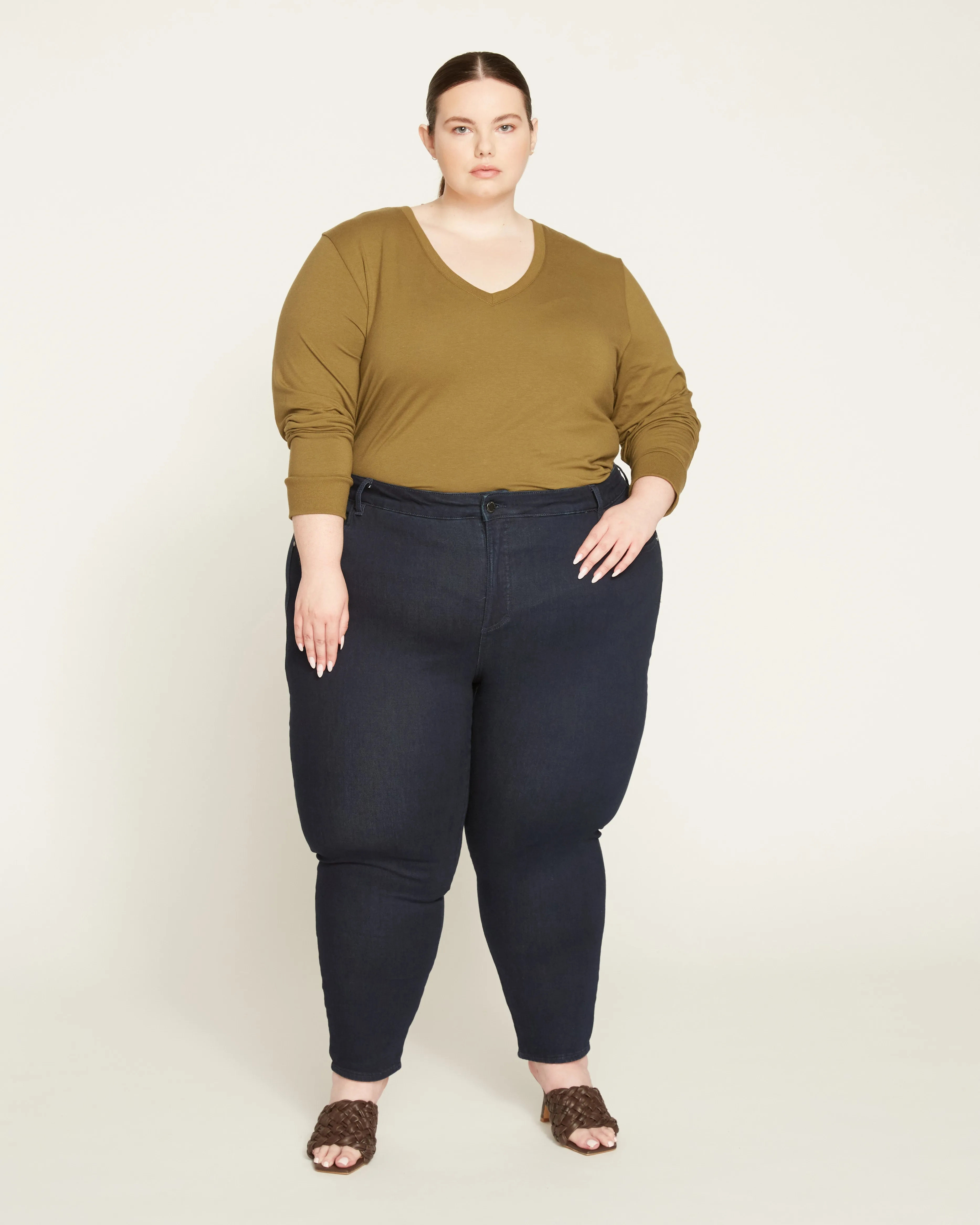 Seine Mid Rise Skinny Jeans 27 Inch - Dark Indigo sold by Universal Standard product image thumbnail 5