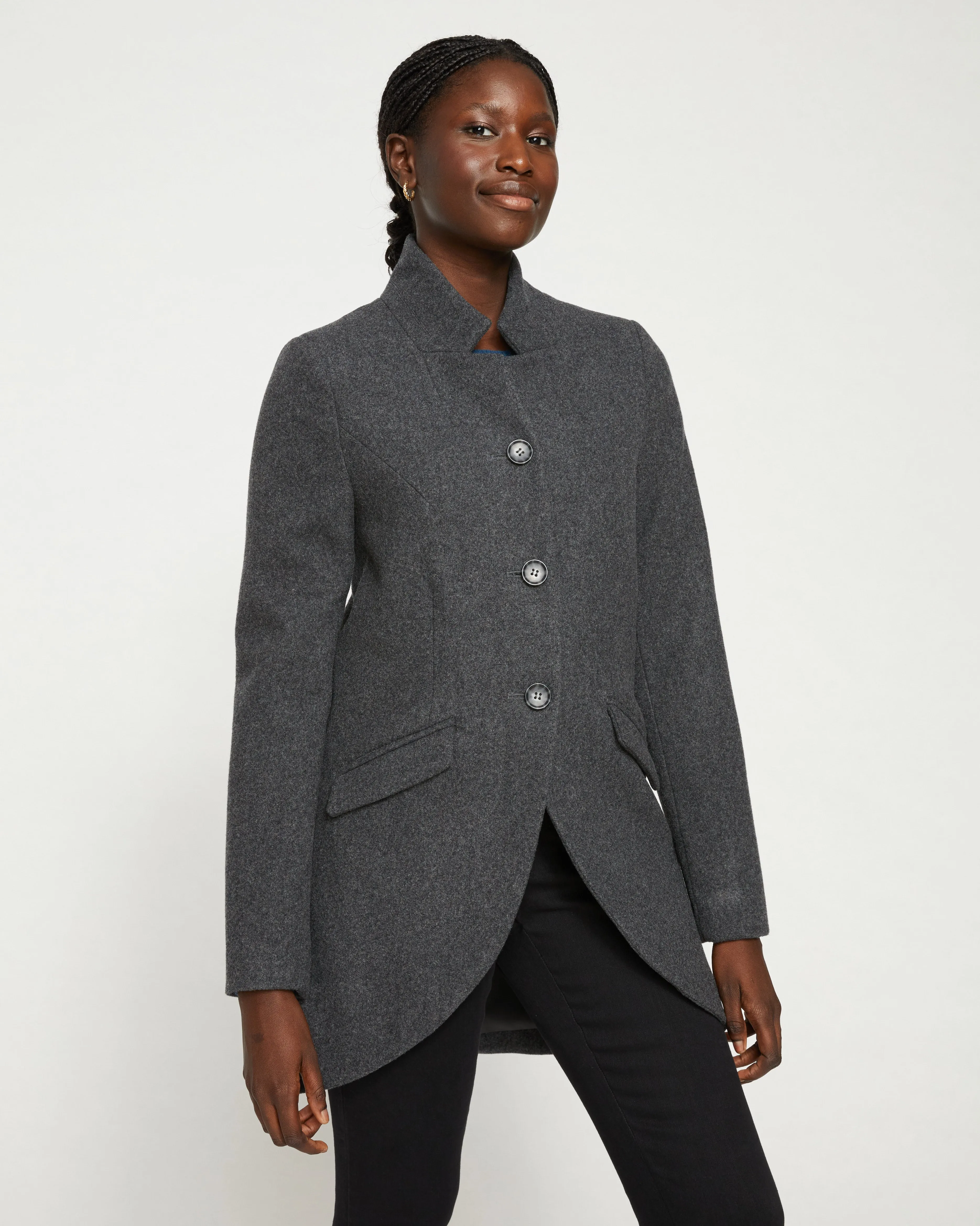 Beas Coat - Heather Charcoal sold by Universal Standard product image thumbnail 2