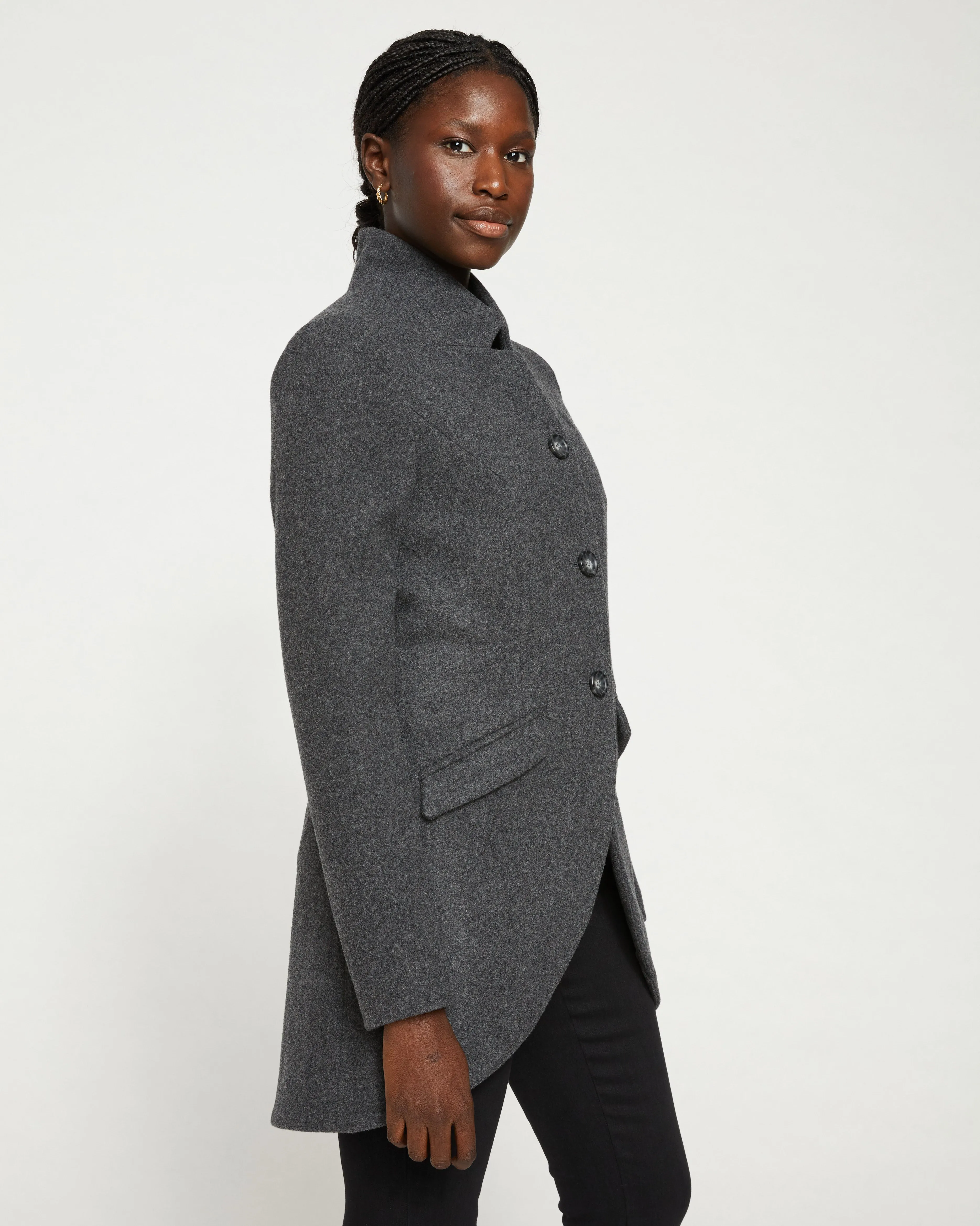 Beas Coat - Heather Charcoal sold by Universal Standard product image thumbnail 3