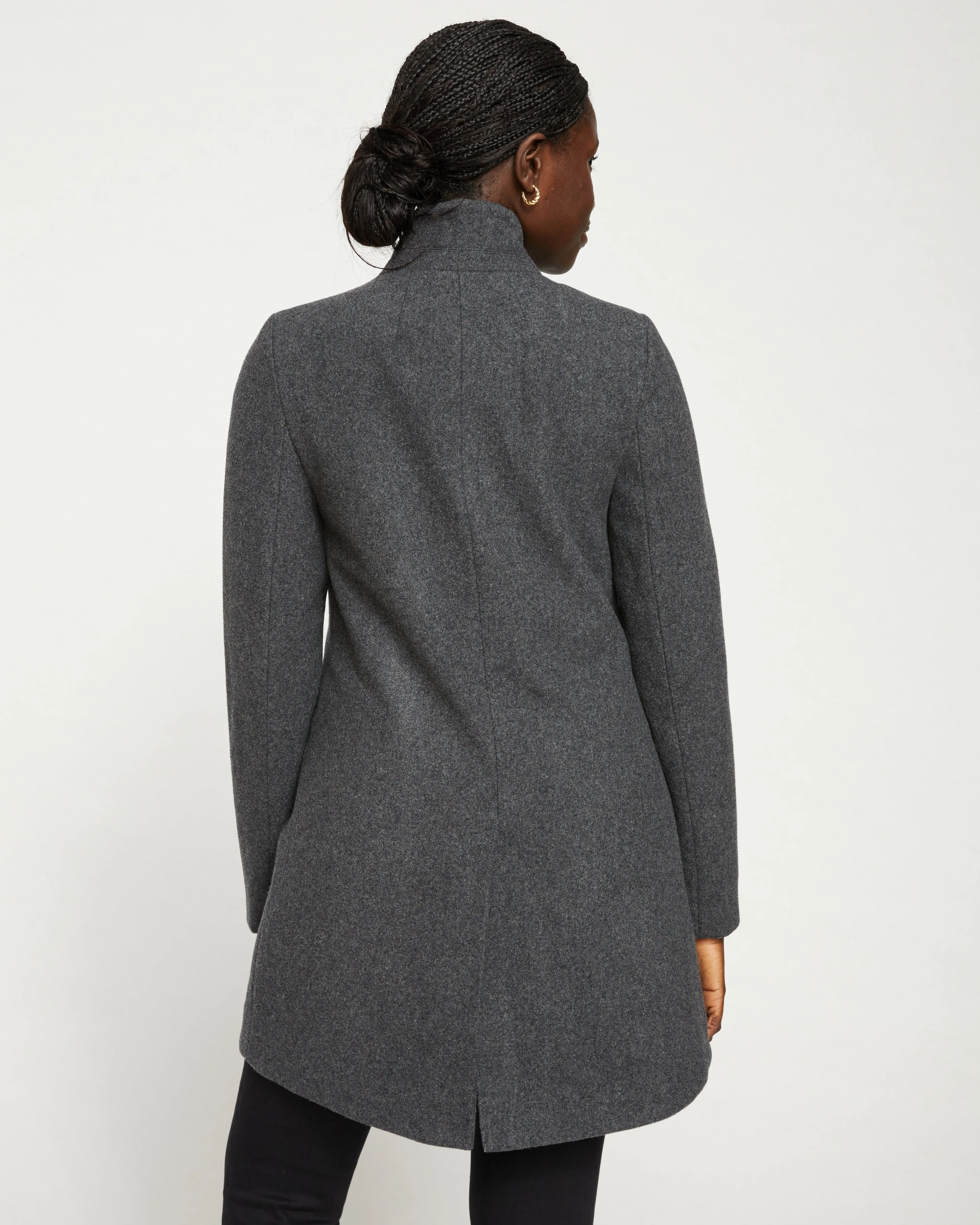 Beas Coat - Heather Charcoal sold by Universal Standard product image thumbnail 4