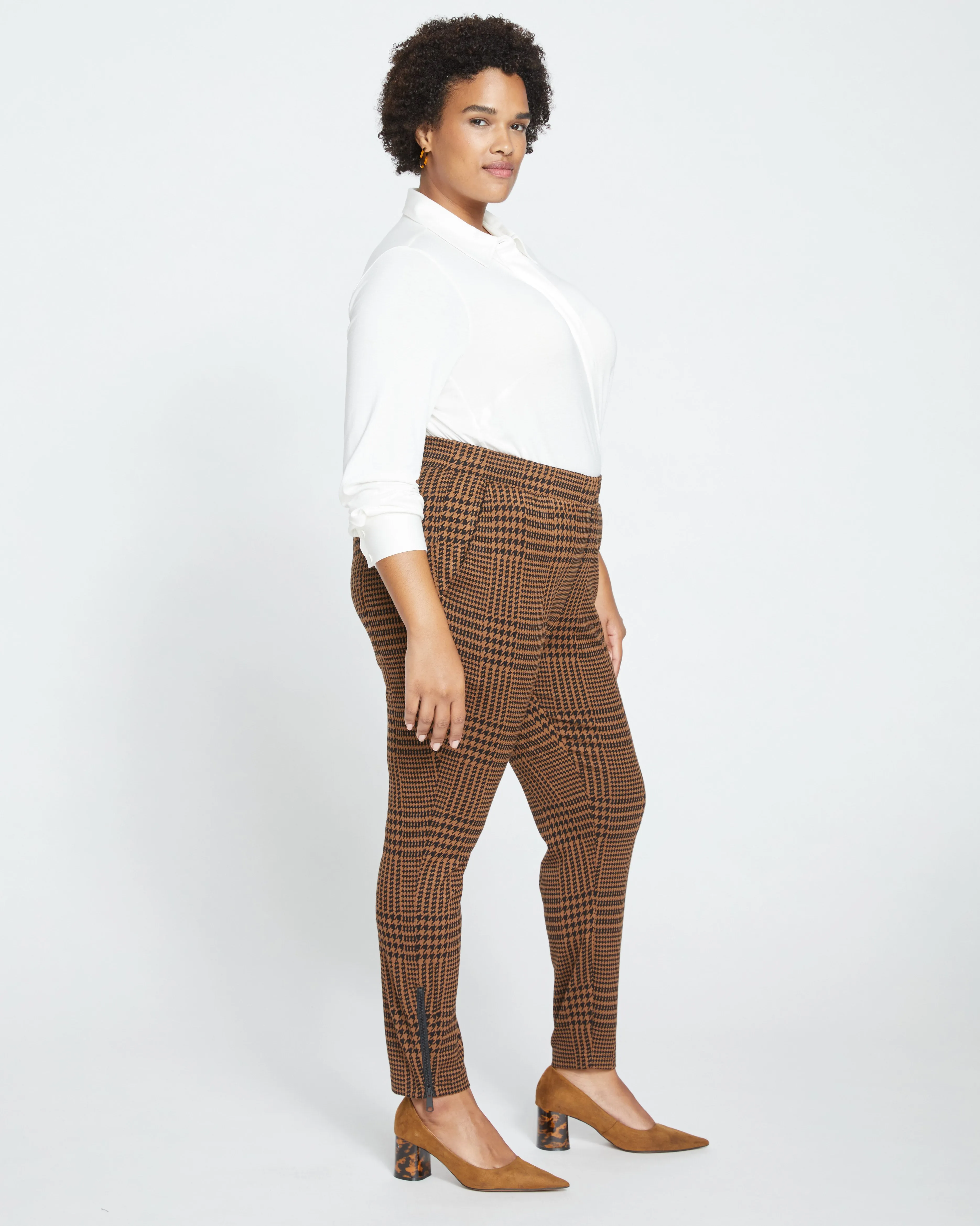 Moro Pocket Signature Ponte Pants - Autumn Houndstooth Jacquard sold by Universal Standard product image thumbnail 4