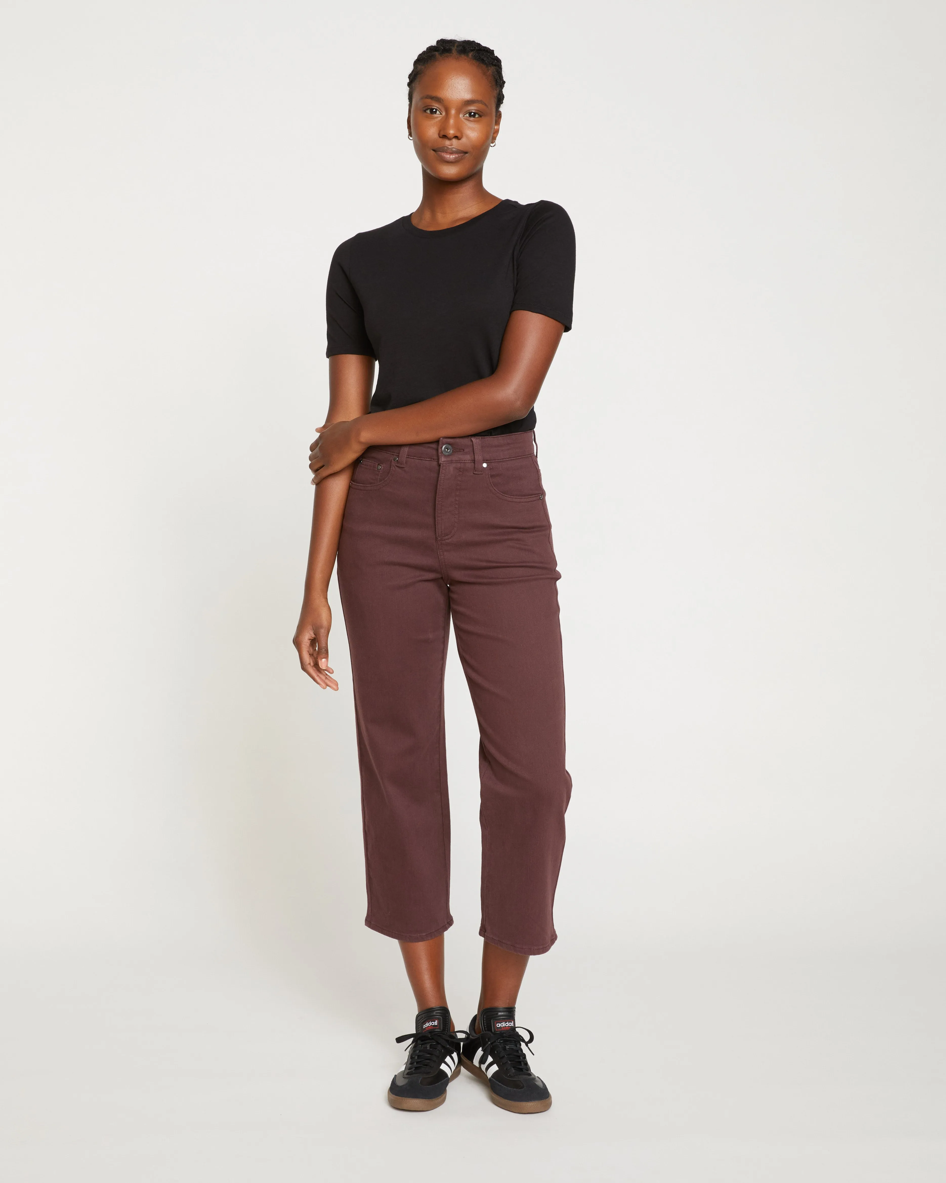 Bae Boyfriend Crop Jeans - Brulee sold by Universal Standard