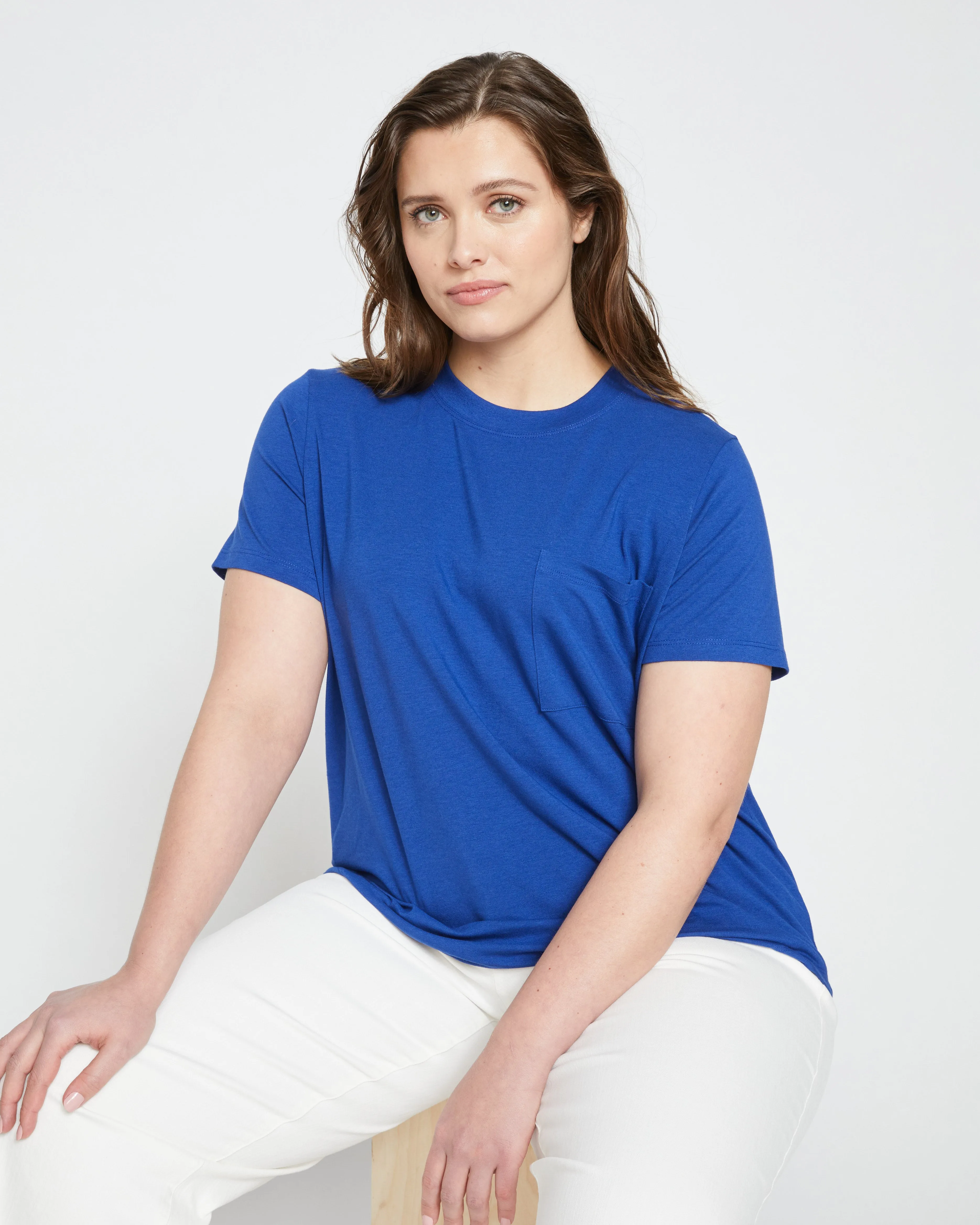 Garcon Tee - Lapis sold by Universal Standard