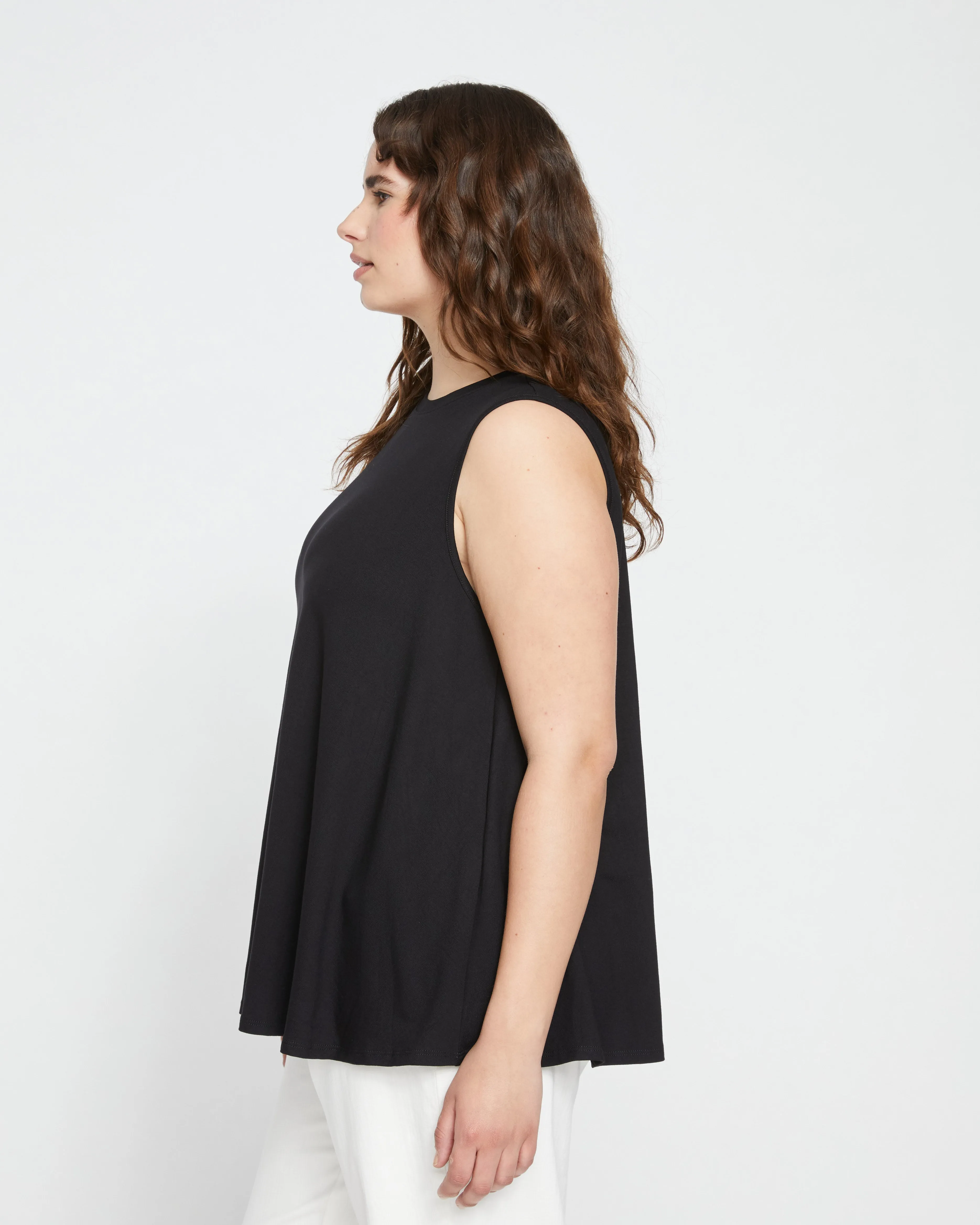 Heatwave Divine Jersey Flared Tank - Black sold by Universal Standard product image thumbnail 3