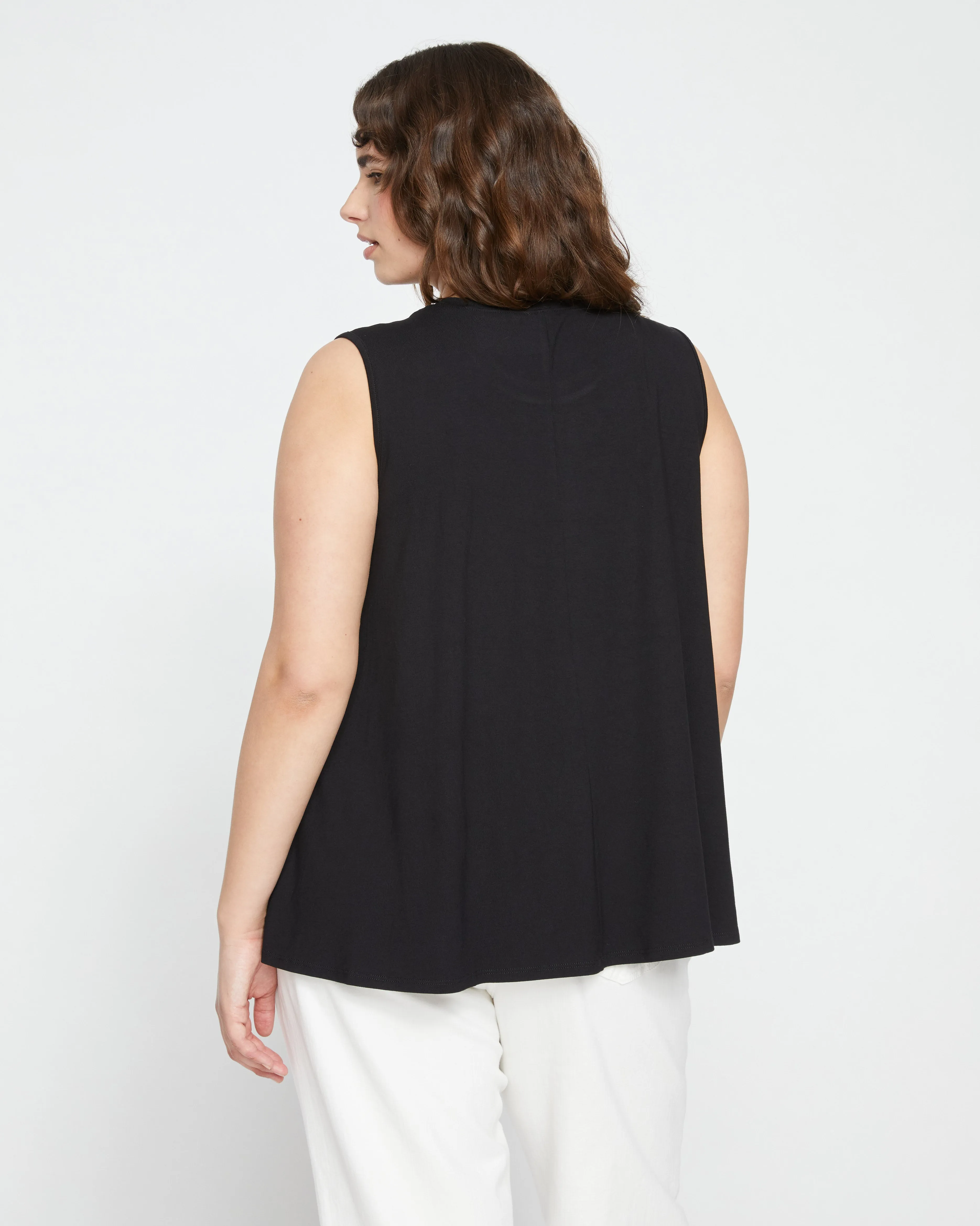 Heatwave Divine Jersey Flared Tank - Black sold by Universal Standard product image thumbnail 4