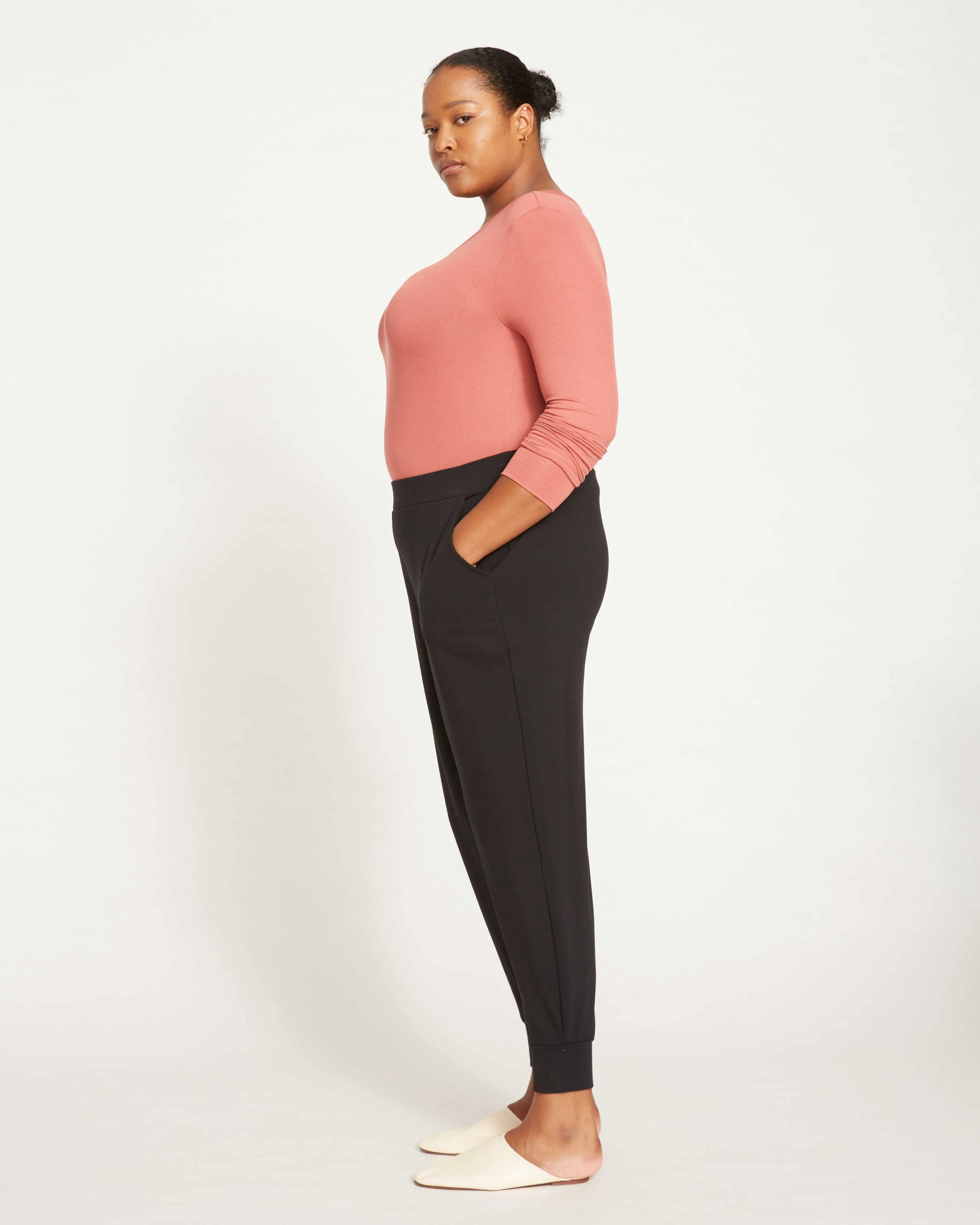 Super Soft Terry Joggers - Black sold by Universal Standard product image thumbnail 4