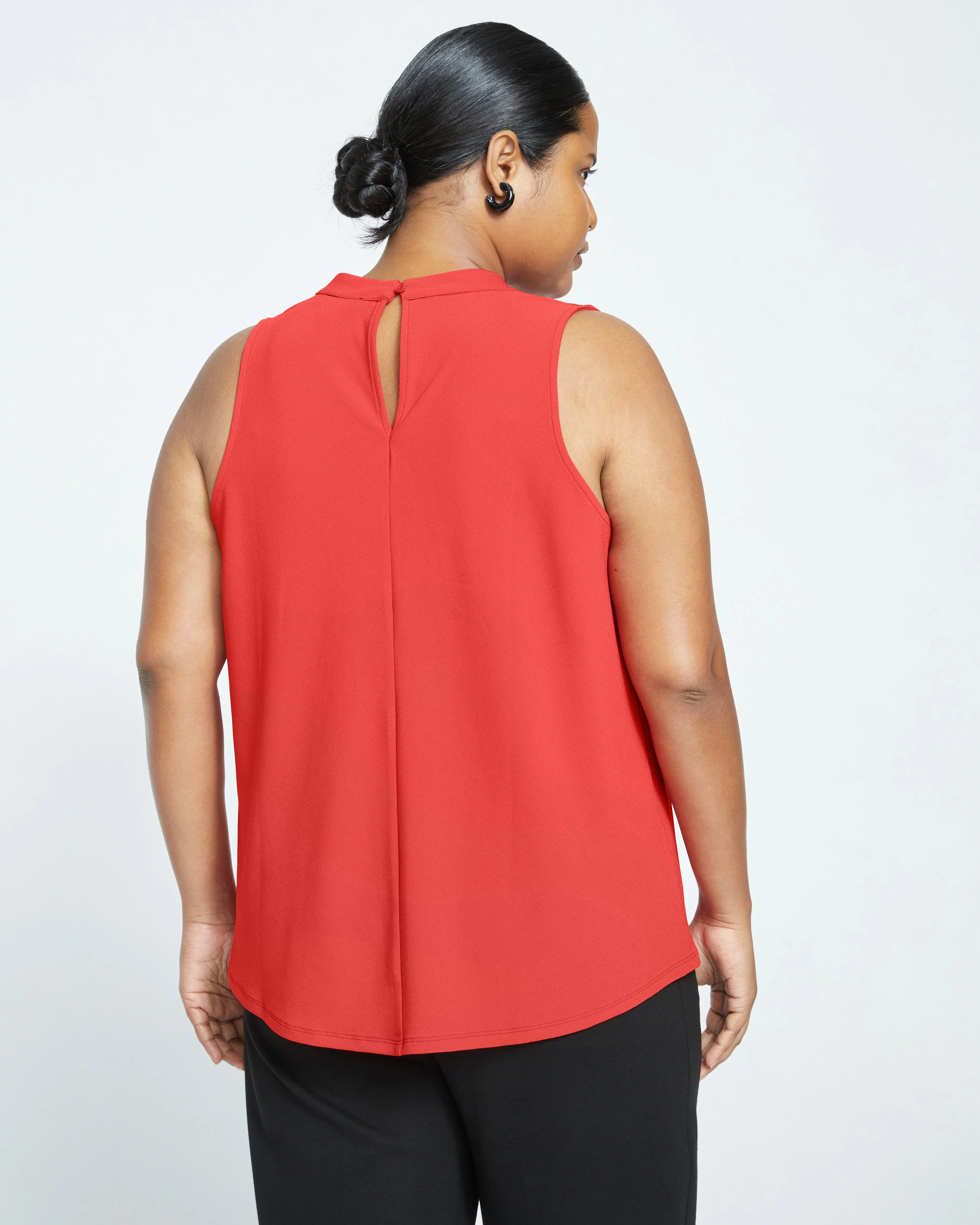 Crepe Jersey Cowl Tank Blouse - Vermilion Red sold by Universal Standard product image thumbnail 4