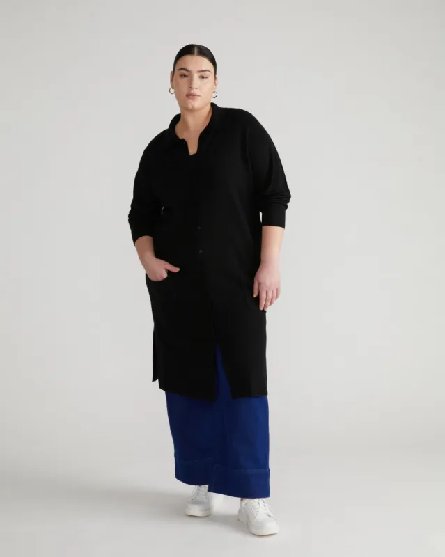 Westport Merino Duster - Black sold by Universal Standard