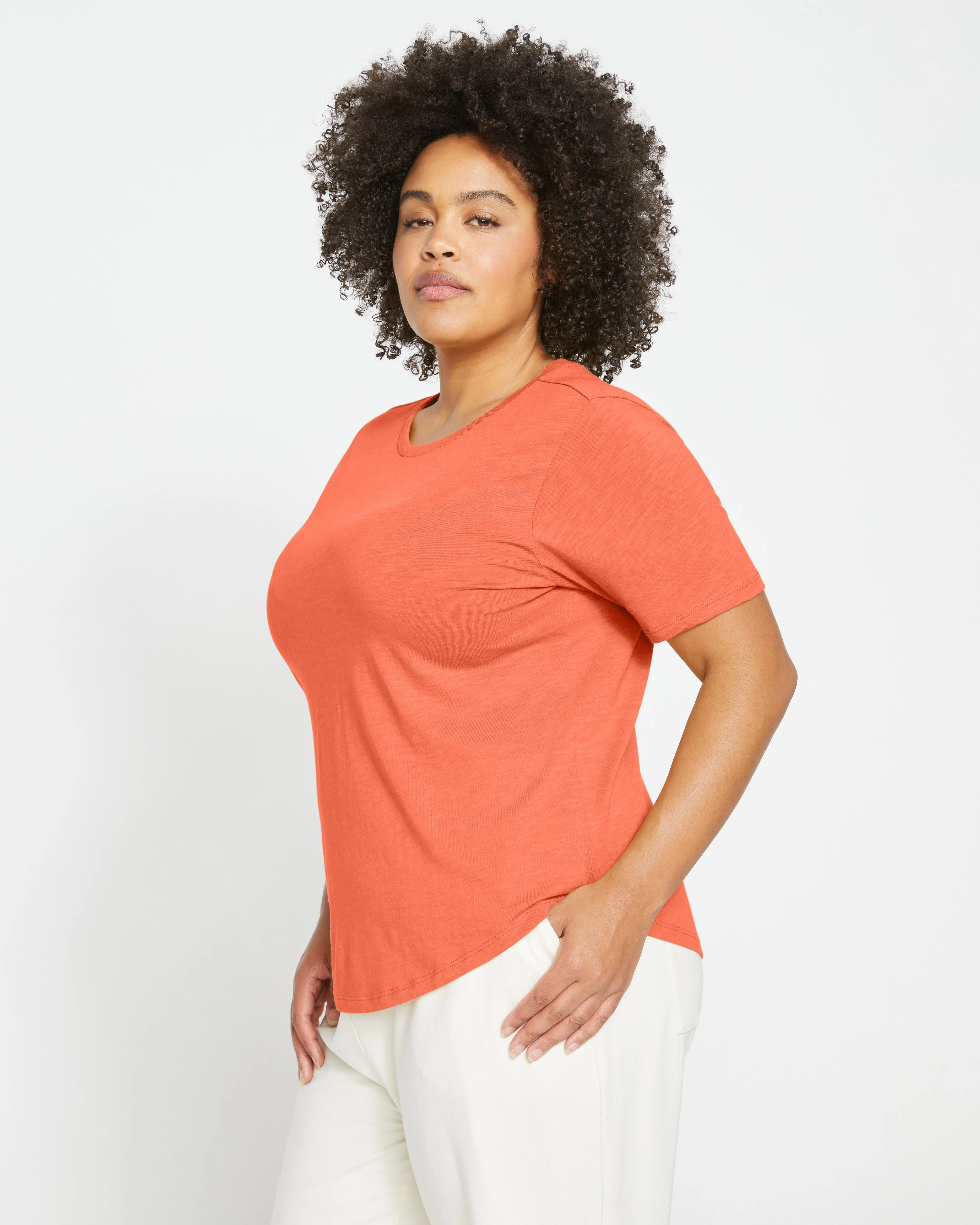 Light-As-Air Tee Rex - Aperol sold by Universal Standard product image thumbnail 2