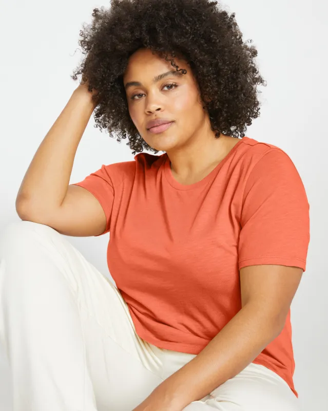 Light-As-Air Tee Rex - Aperol sold by Universal Standard
