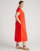 Louvre Bow Back Linen Dress - Shoreline Sunset sold by Universal Standard