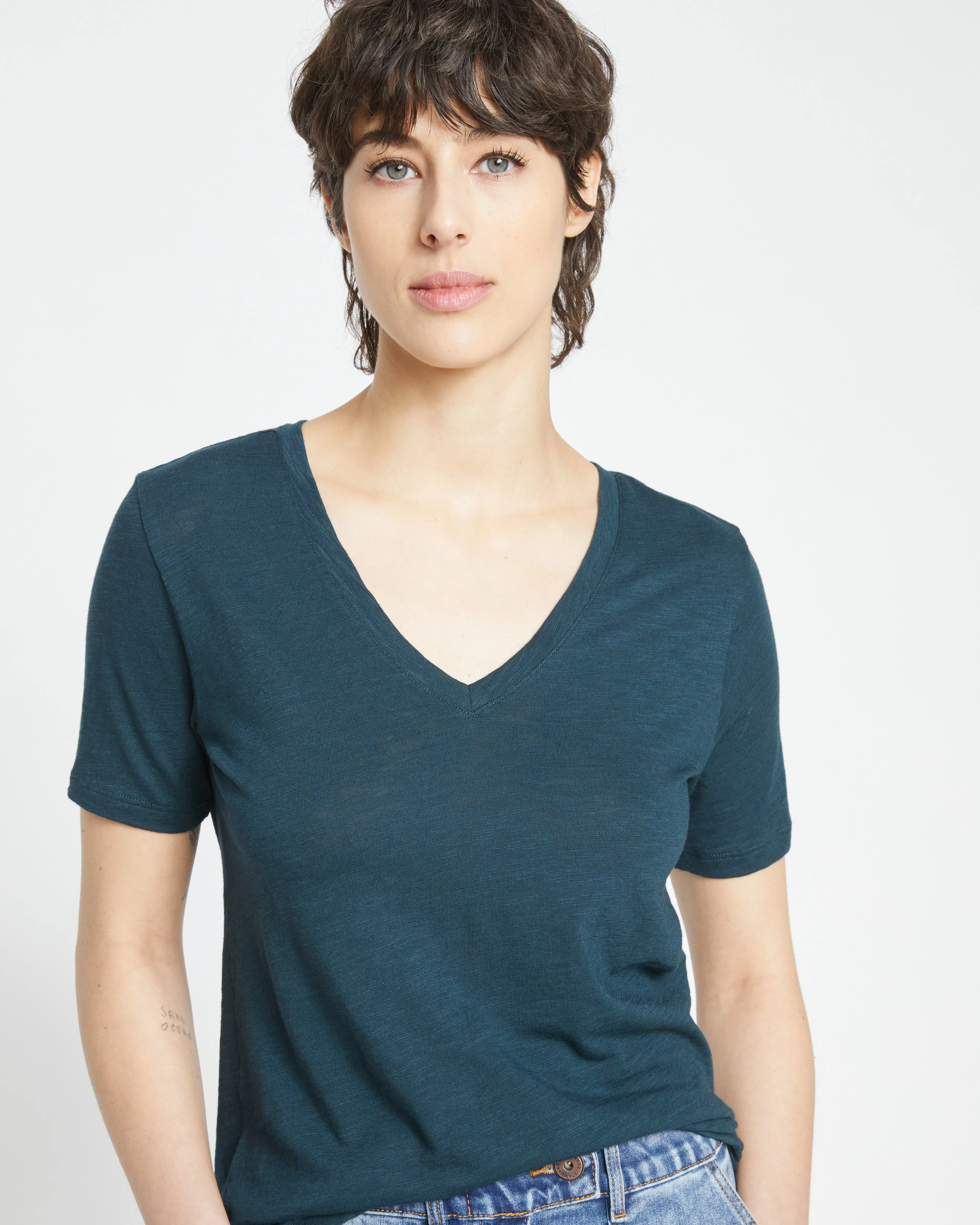 Light-As-Air V Rex - Deep Sea sold by Universal Standard