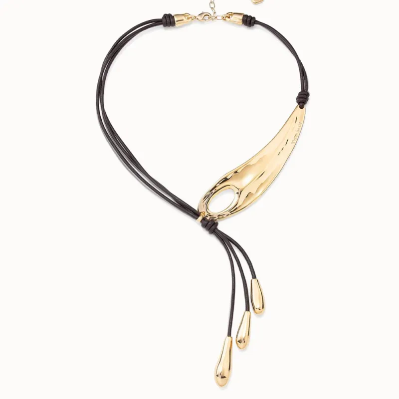 BIG LEAF NECKLACE sold by UNO de 50