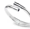 SER NATURAL CRYSTAL END SILVER BRACELET sold by UNO de 50