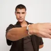 SER NATURAL CRYSTAL END SILVER BRACELET sold by UNO de 50