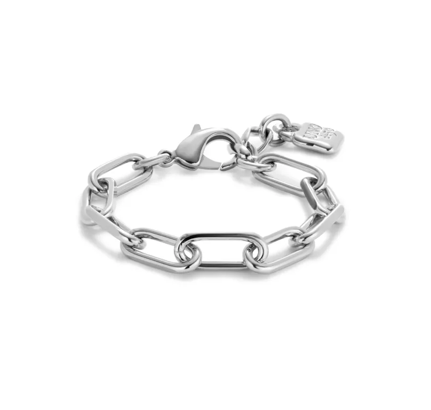SER VALIENTE CHAIN SILVER LINK BRACELET sold by UNO de 50