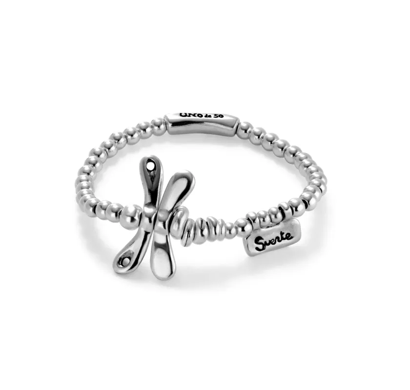 SER REBELDE CRYSTAL DRAGONFLY STRETCH BRACELET sold by UNO de 50