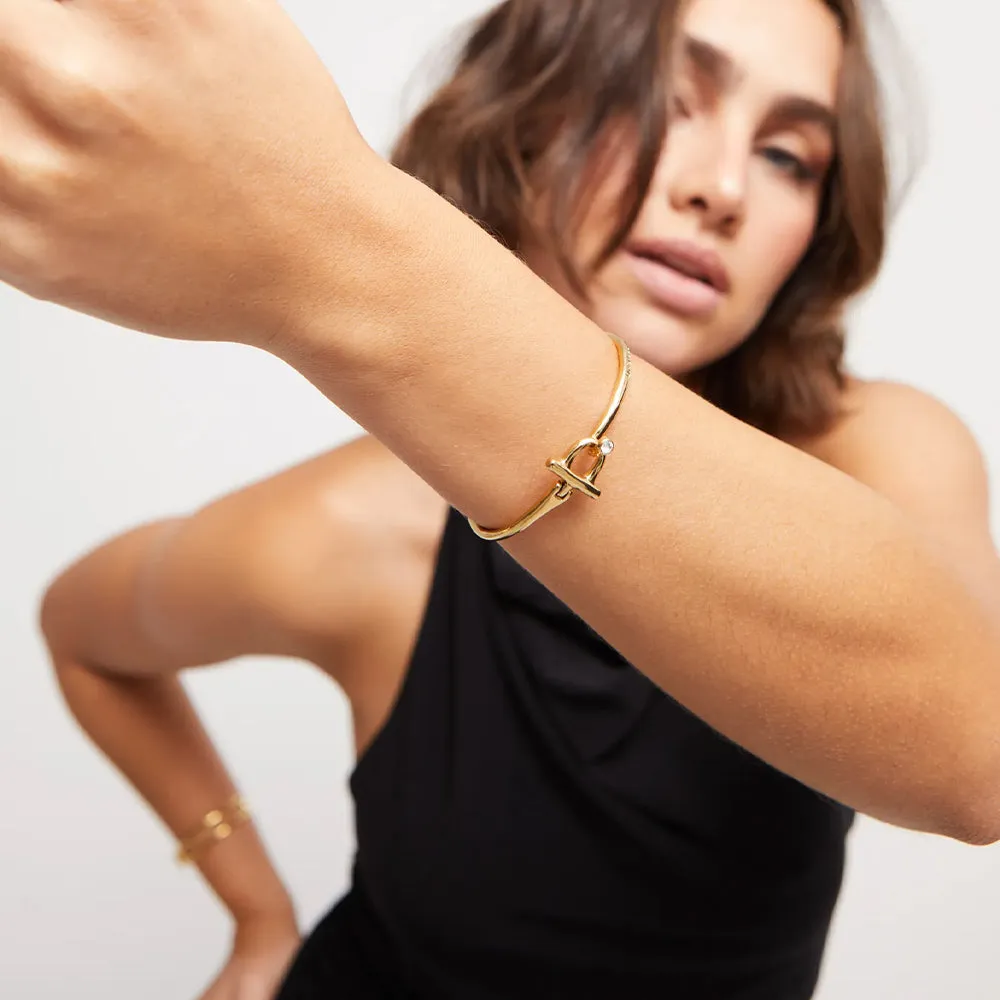 SER INDOMABLE BAR BRACELET GOLD WITH TOPAZ sold by UNO de 50 product image thumbnail 2