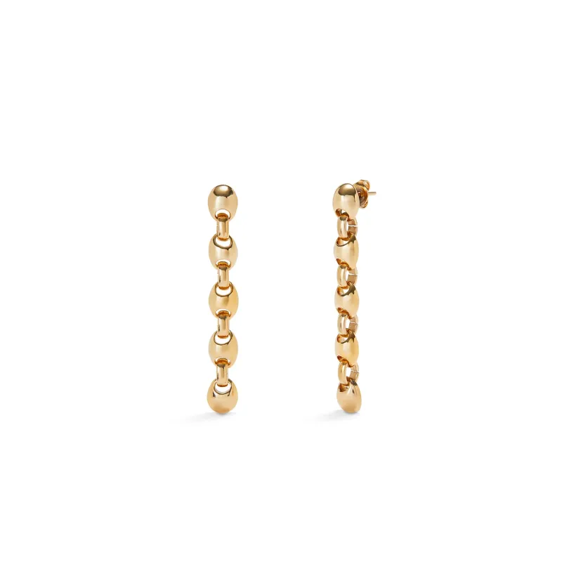 SER INTREPIDA SMALL SPHERE DROP GOLD EARRINGS sold by UNO de 50