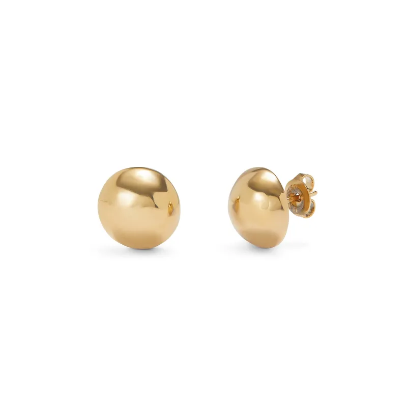 SER INTREPIDA SPHERE STUD GOLD EARRINGS sold by UNO de 50