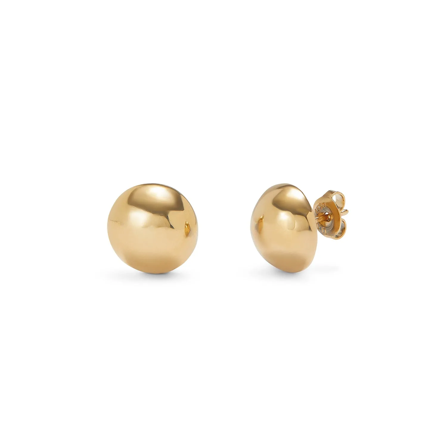 SER INTREPIDA SPHERE STUD GOLD EARRINGS sold by UNO de 50
