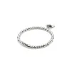 SER EXPRESIVA BLACK CRYSTAL HEART STRETCH SILVER BRACELET sold by UNO de 50