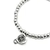 SER EXPRESIVA BLACK CRYSTAL HEART STRETCH SILVER BRACELET sold by UNO de 50