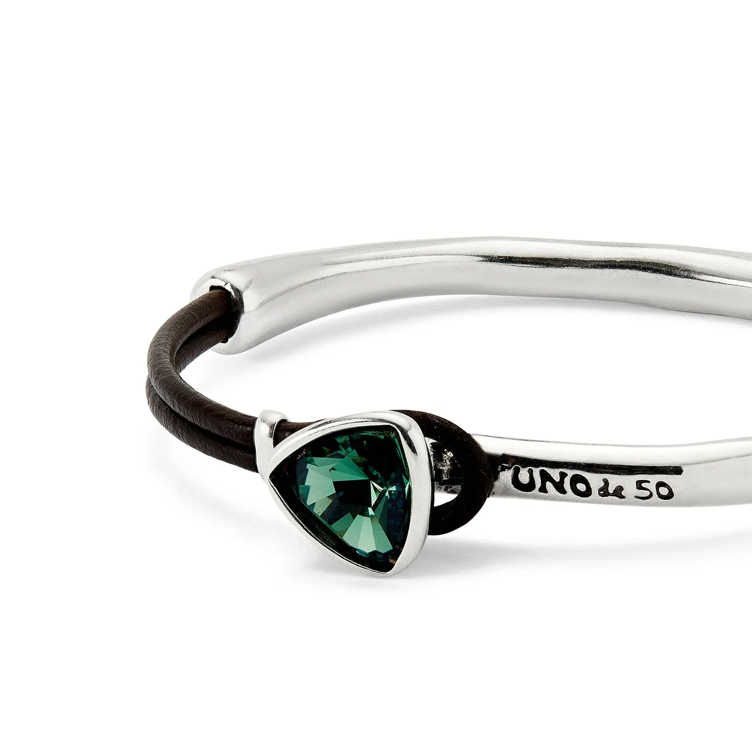 SER CAMALEONICA SMALL TRIANGLE CRYSTAL LEATHER BRACELET sold by UNO de 50 product image thumbnail 4