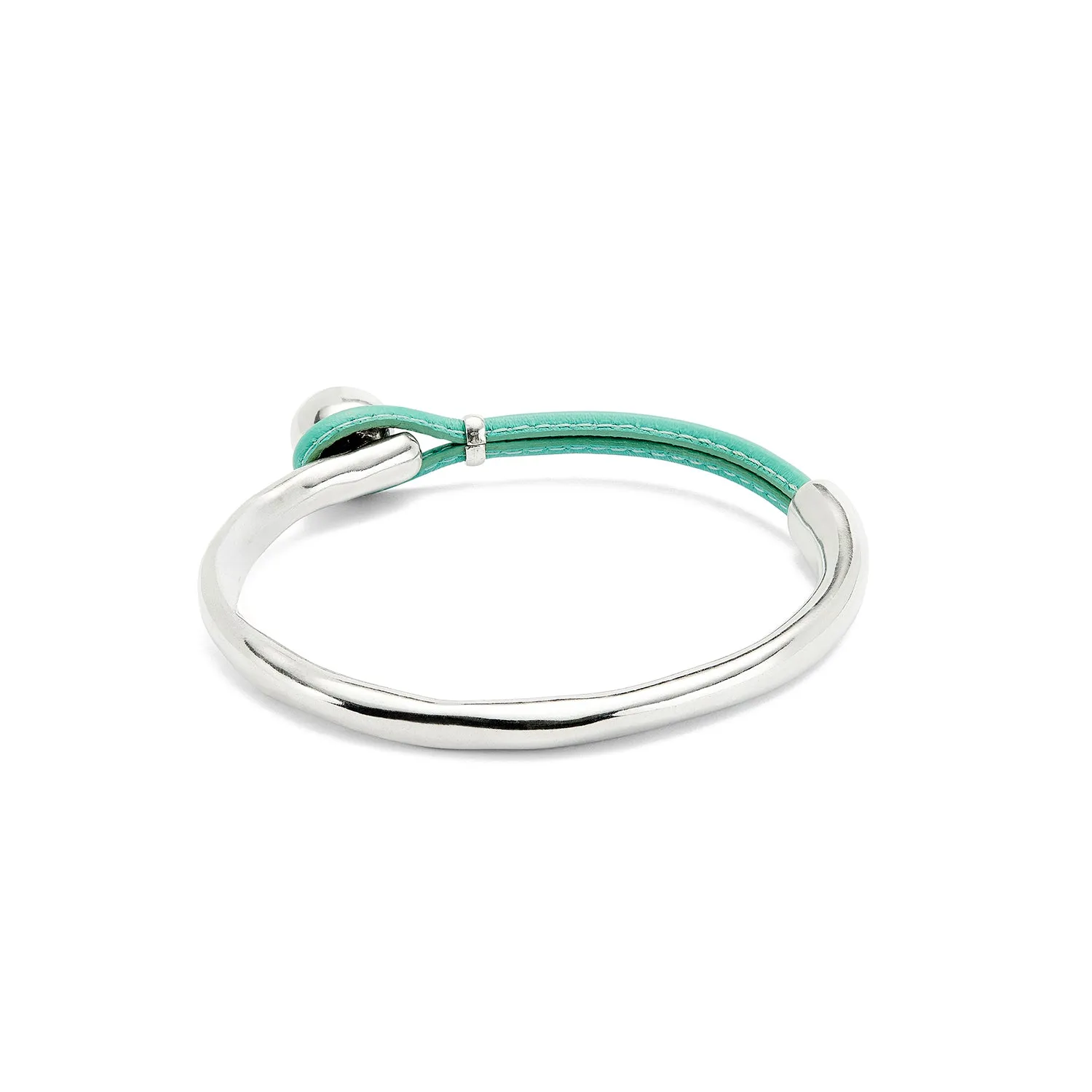 SER INTREPIDA SMALL SPHERE TURQUOISE LEATHER MIX SILVER BRACELET sold by UNO de 50 product image thumbnail 3