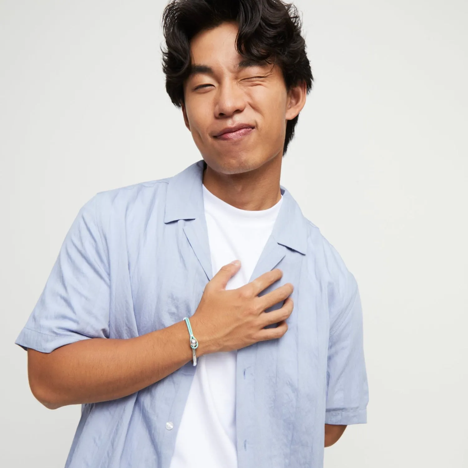 SER INTREPIDA SMALL SPHERE TURQUOISE LEATHER MIX SILVER BRACELET sold by UNO de 50 product image thumbnail 4