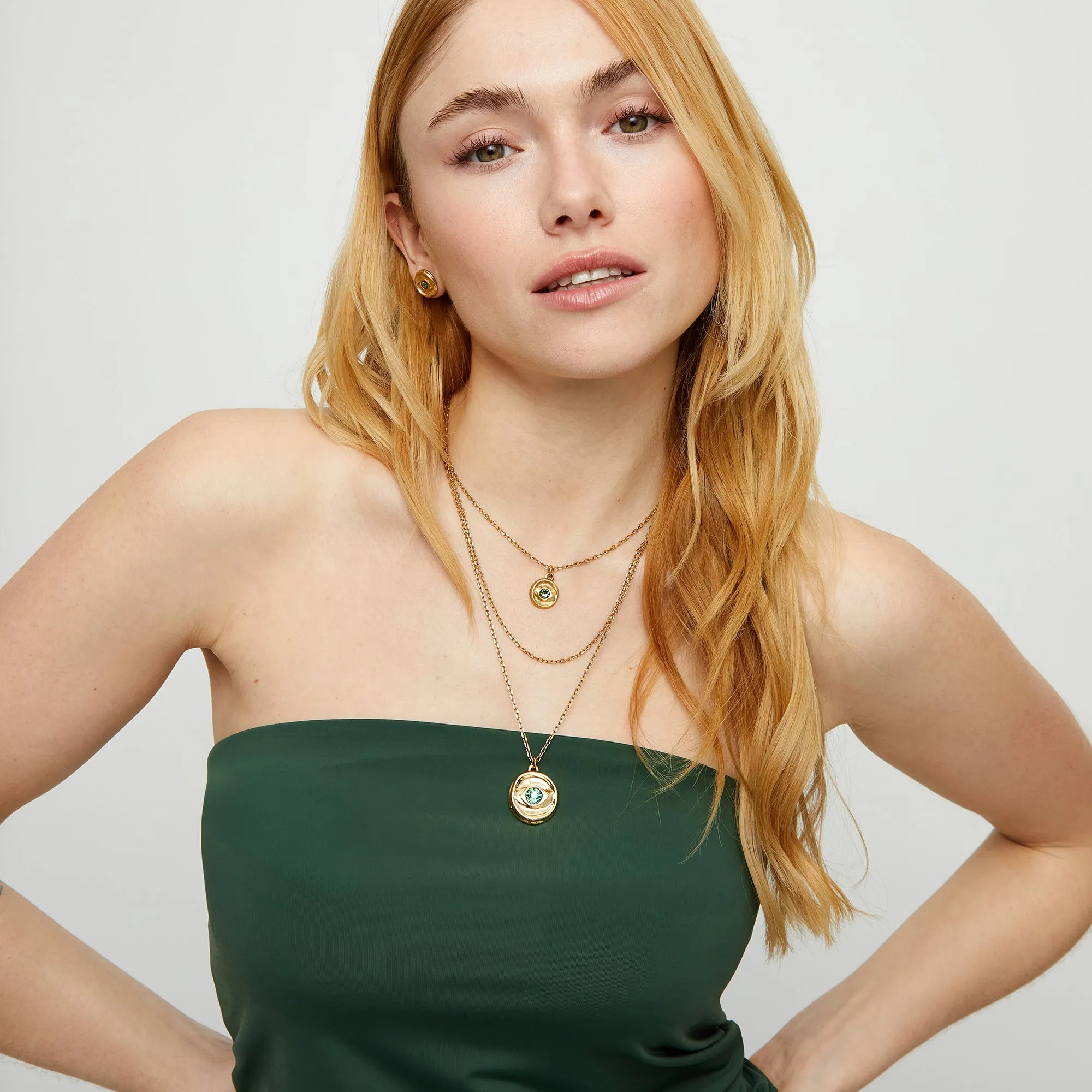 INTUITIVE EYE TRIPLE GOLD NECKLACE sold by UNO de 50 product image thumbnail 5