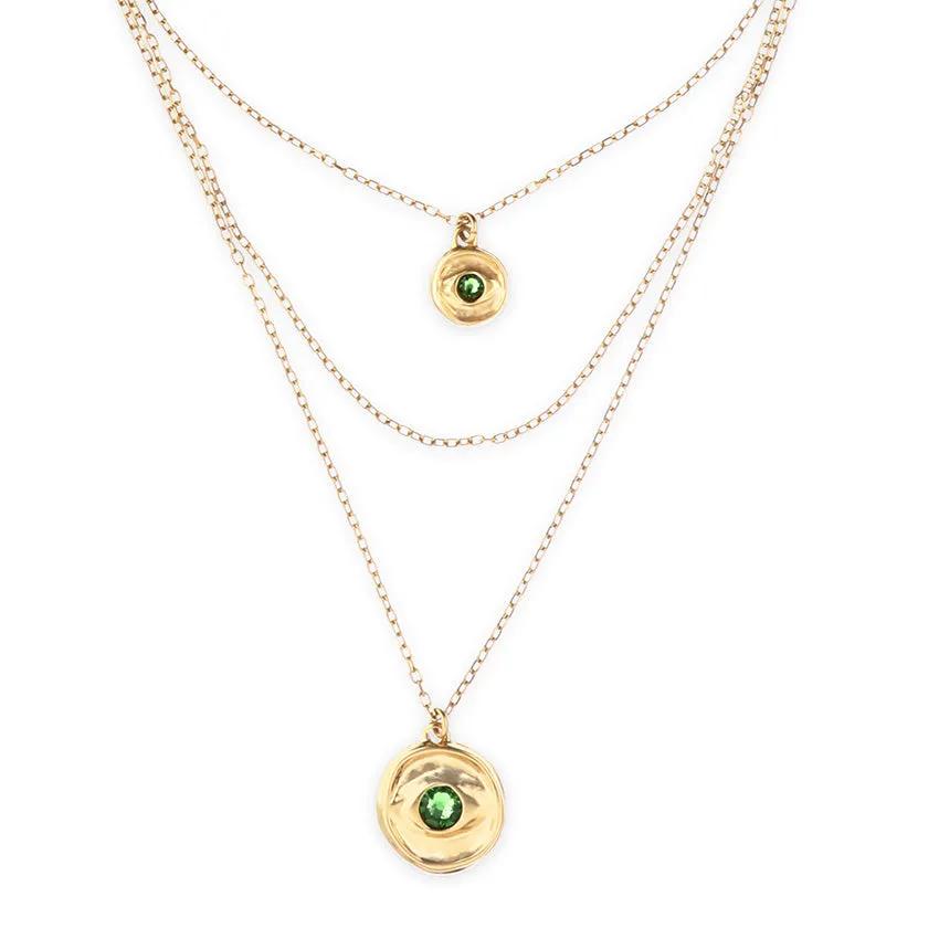 INTUITIVE EYE TRIPLE GOLD NECKLACE sold by UNO de 50 product image thumbnail 4