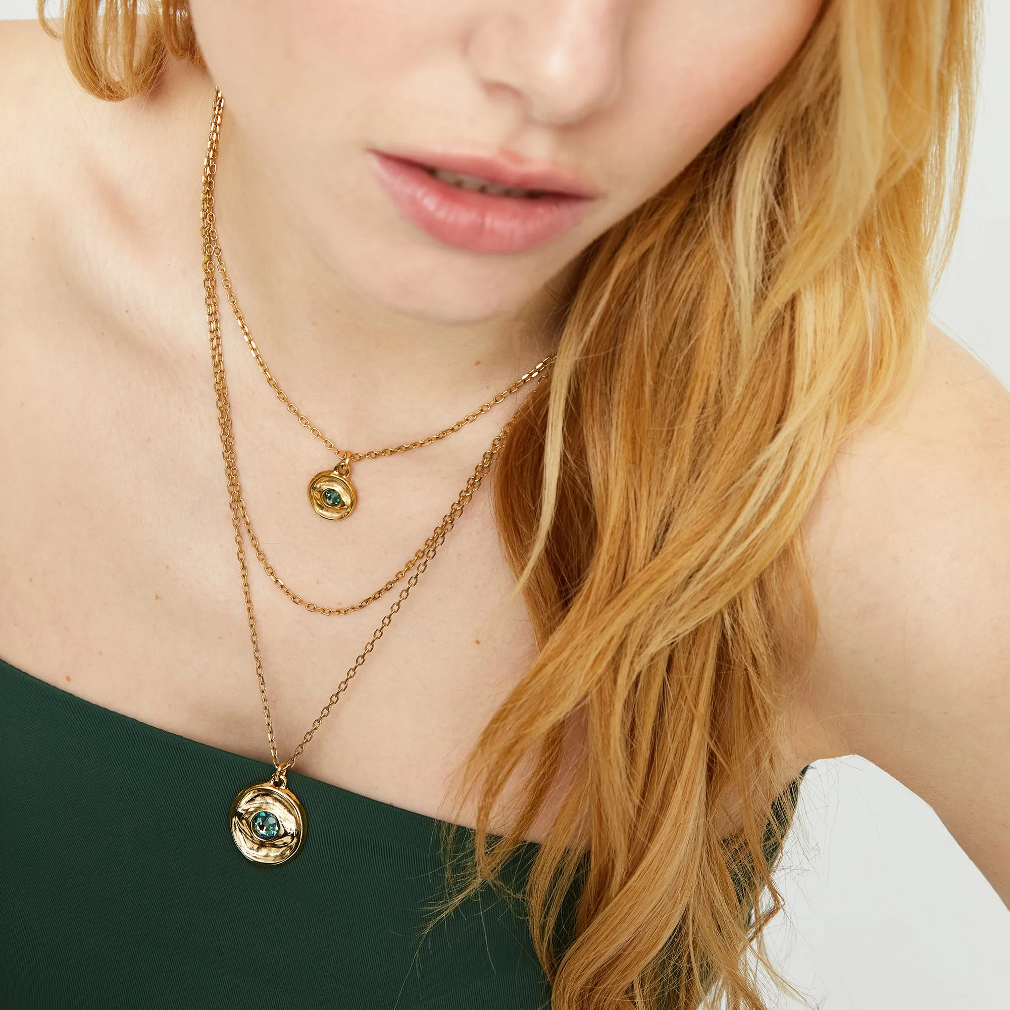 INTUITIVE EYE TRIPLE GOLD NECKLACE sold by UNO de 50 product image thumbnail 2