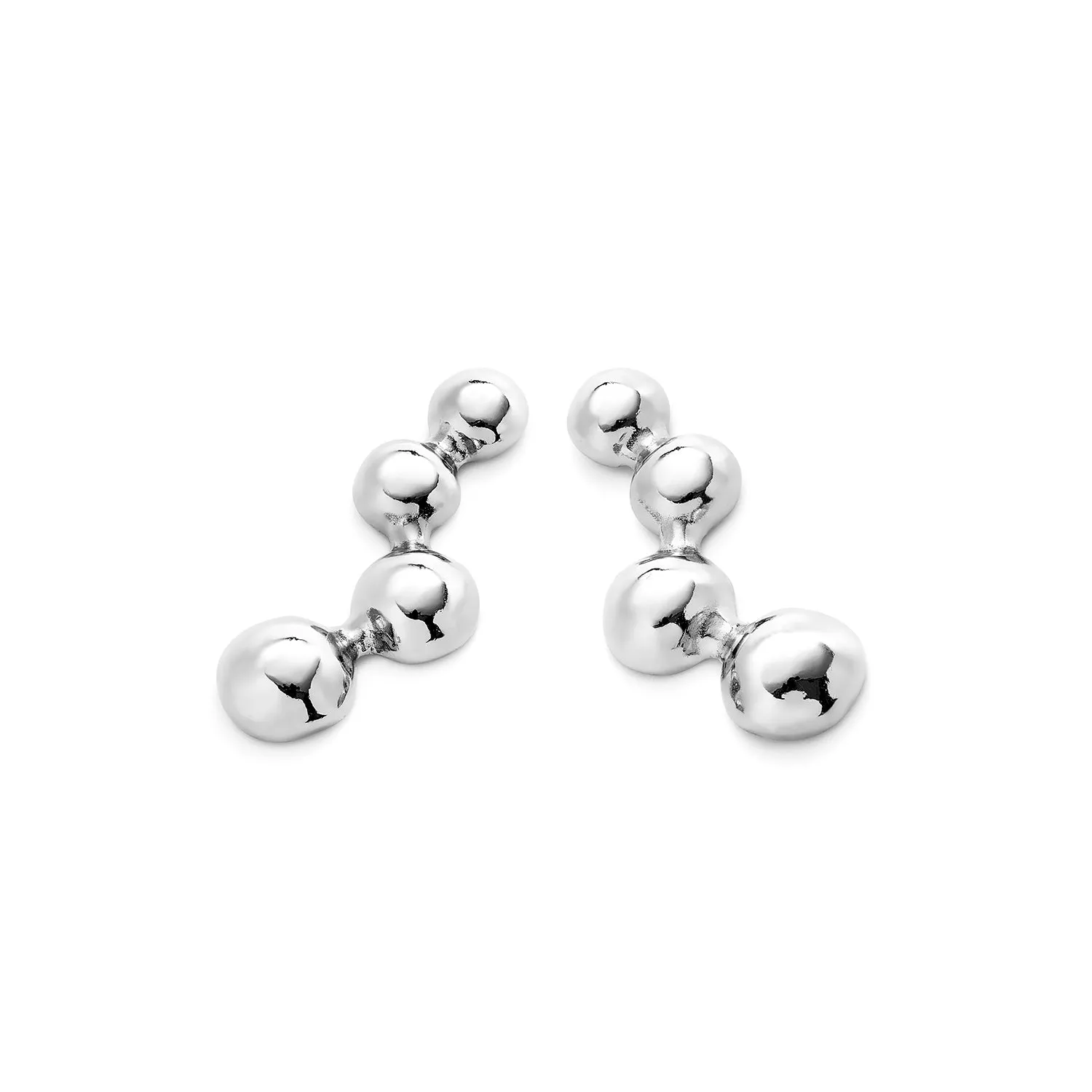 SER INTREPIDA RANDOM SPHERE DROP SILVER EARRINGS sold by UNO de 50 product image thumbnail 3