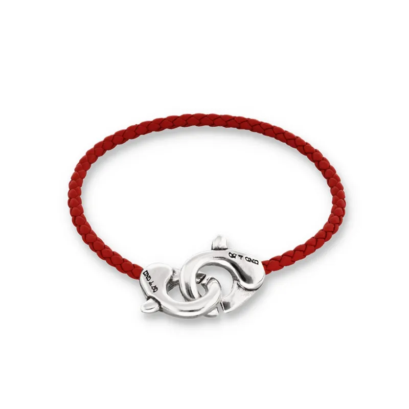 INSEPARABLE SMALL CLASP LEATHER BRACELET sold by UNO de 50